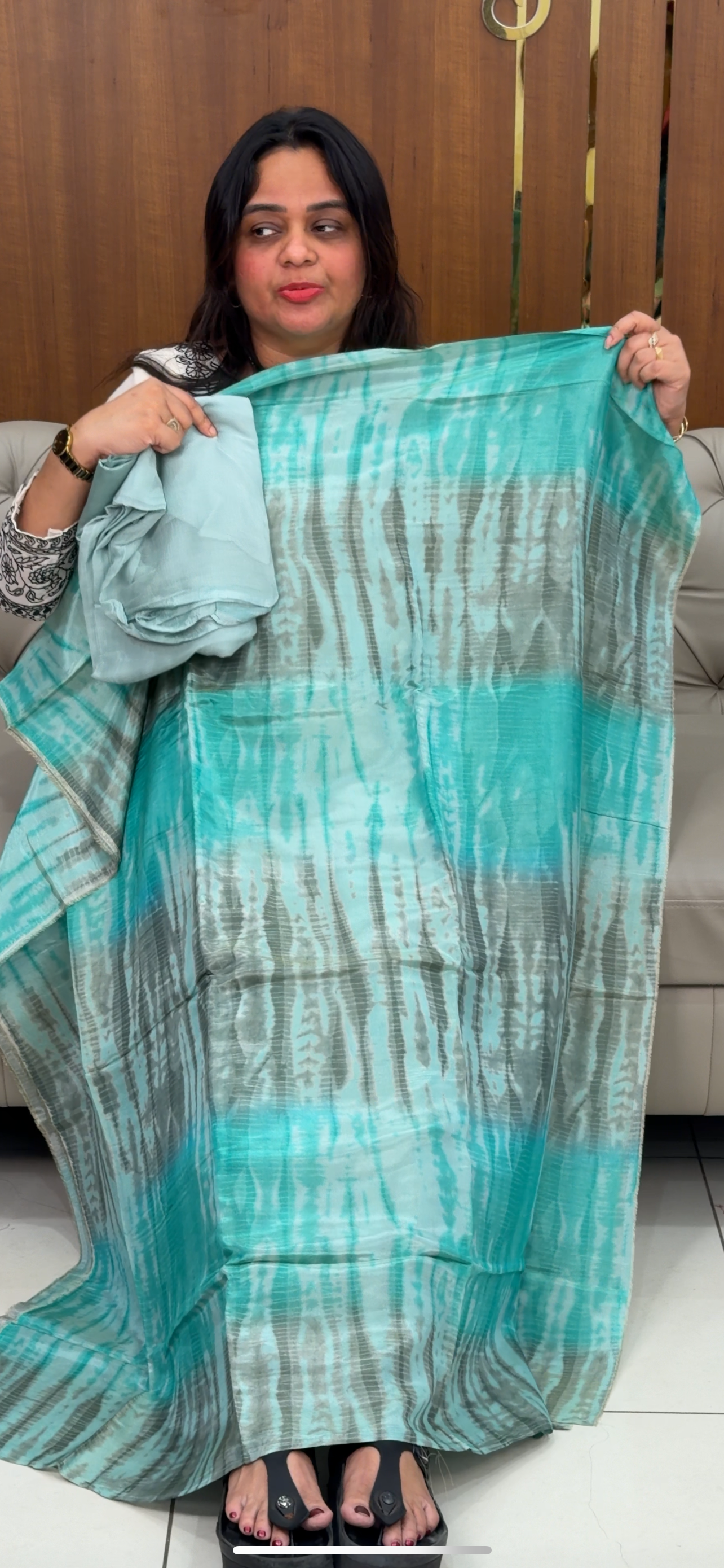 TISSUE UNSTITCHED SALWAR SUITS - IHA 29269