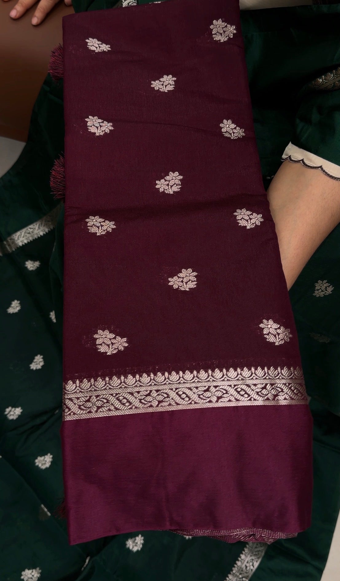 SEMI BANARASI SAREES - IHA 34061