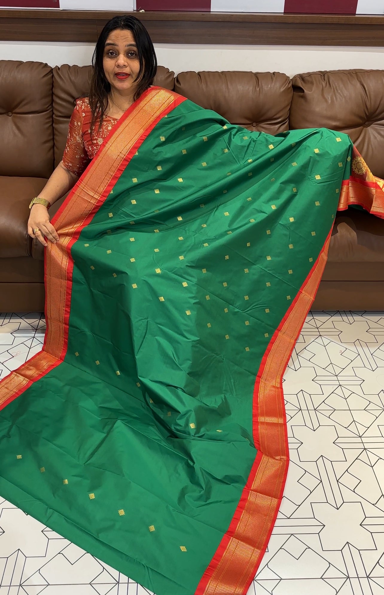 SEMI SILK SAREES - IHA 18756