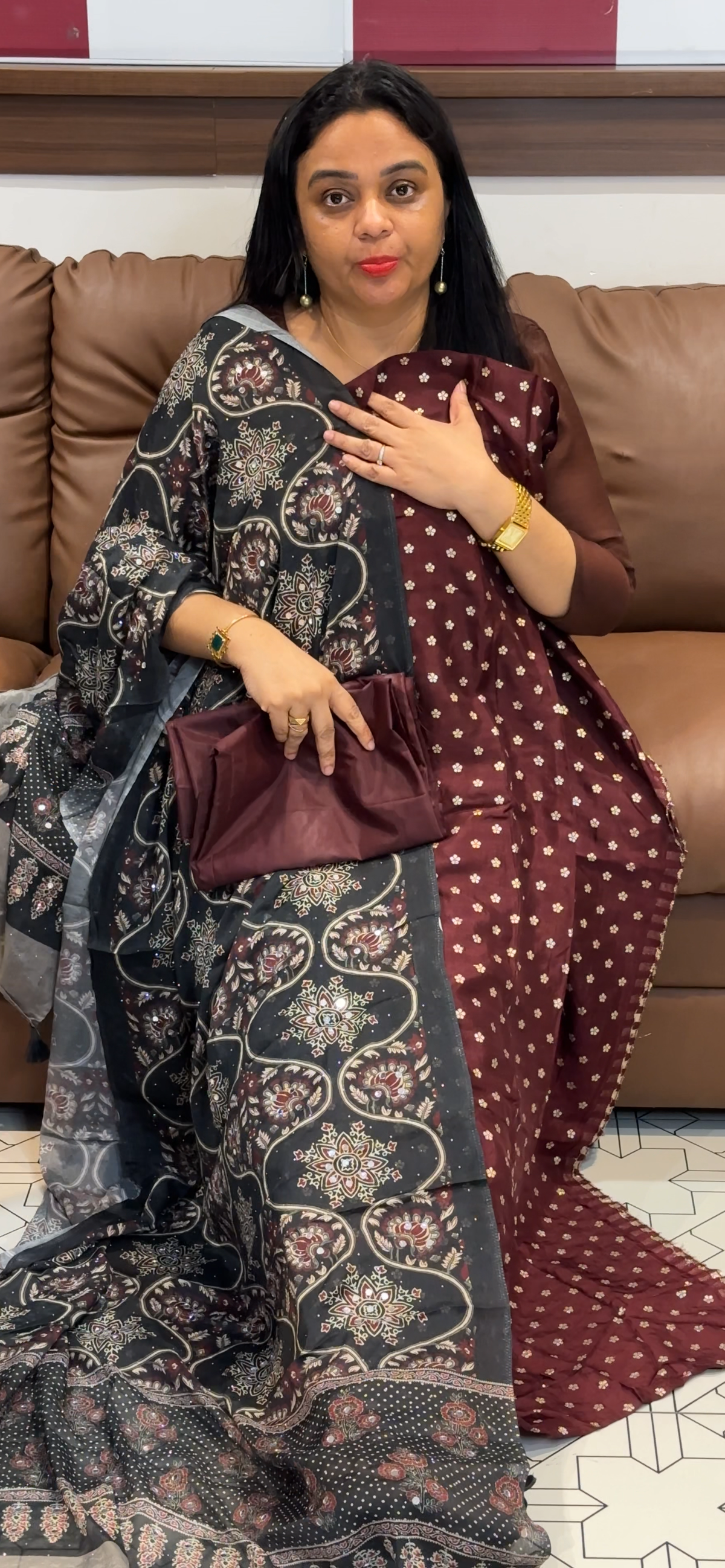 DOLA BANARASI UNSTITCHED SALWAR SUITS - IHA 35560