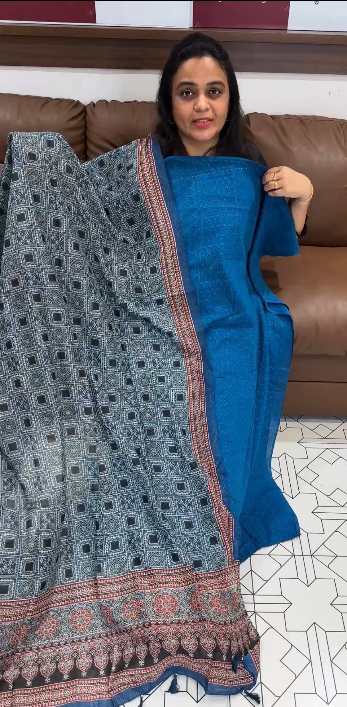 COTTON HAKOBA UNSTITCHED SALWAR SUITS - IHA 27916