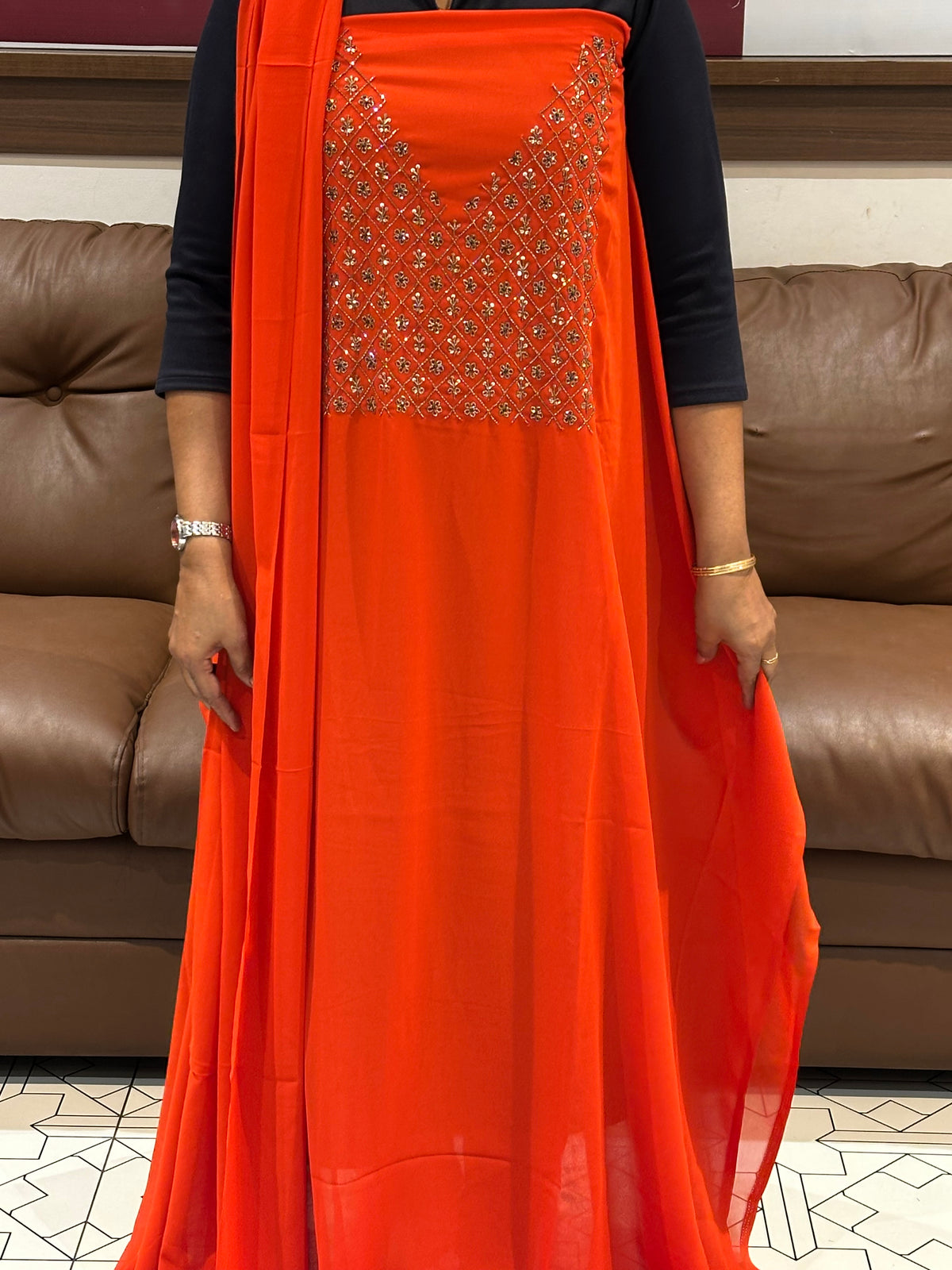 OFFER SALES UNSTITCHED SALWAR SUITS - IHA 35834
