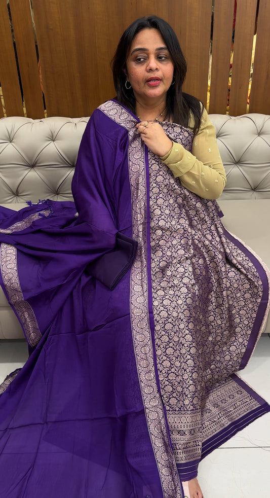 KATAN BANARASI SALWAR SUITS - IHA 27042