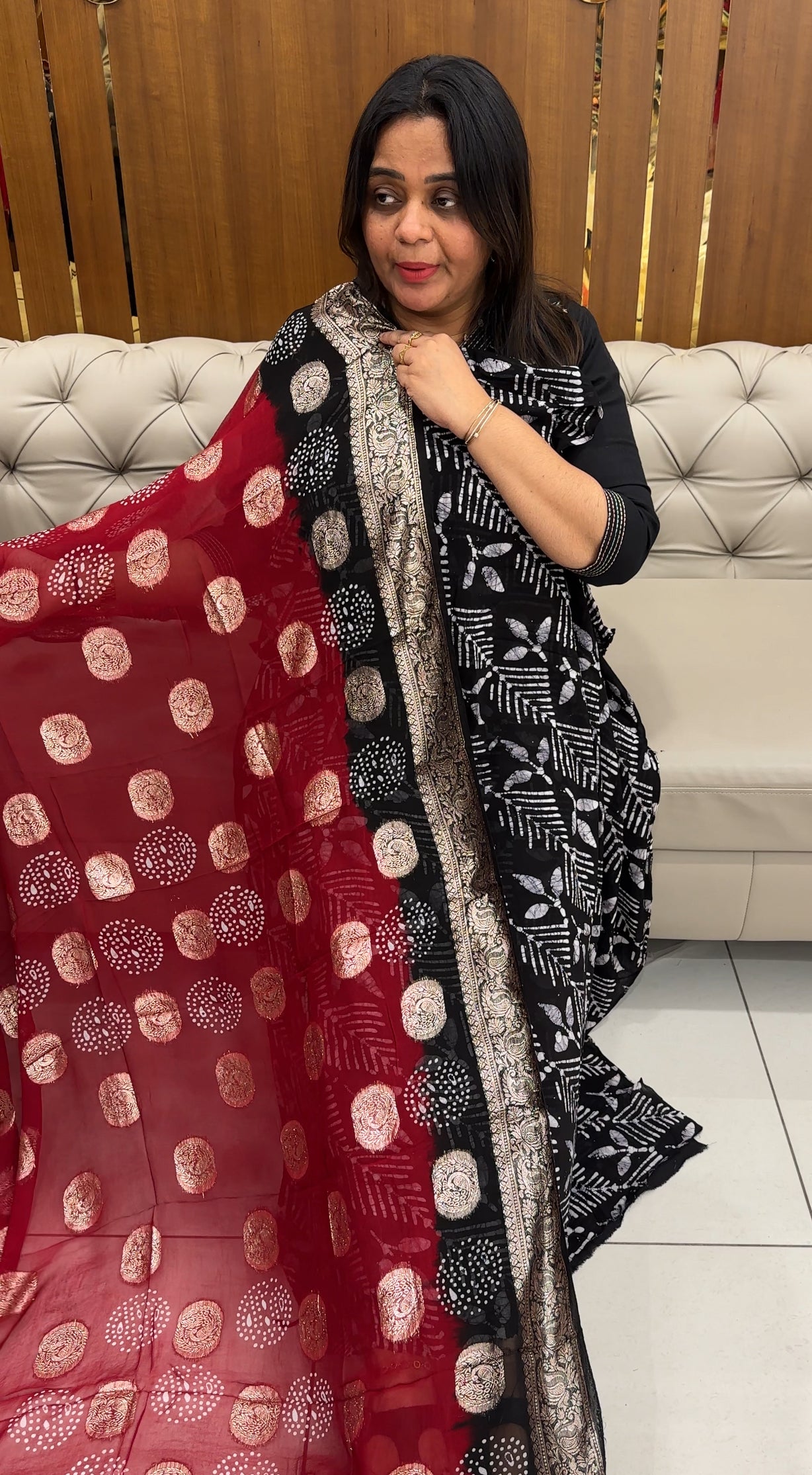 FORWARD BATIK PRINTED UNSTITCHED SALWAR SUITS - IHA 28306