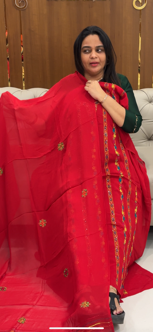 DESIGNER UNSTITCHED SALWAR SUITS - IHA 28584