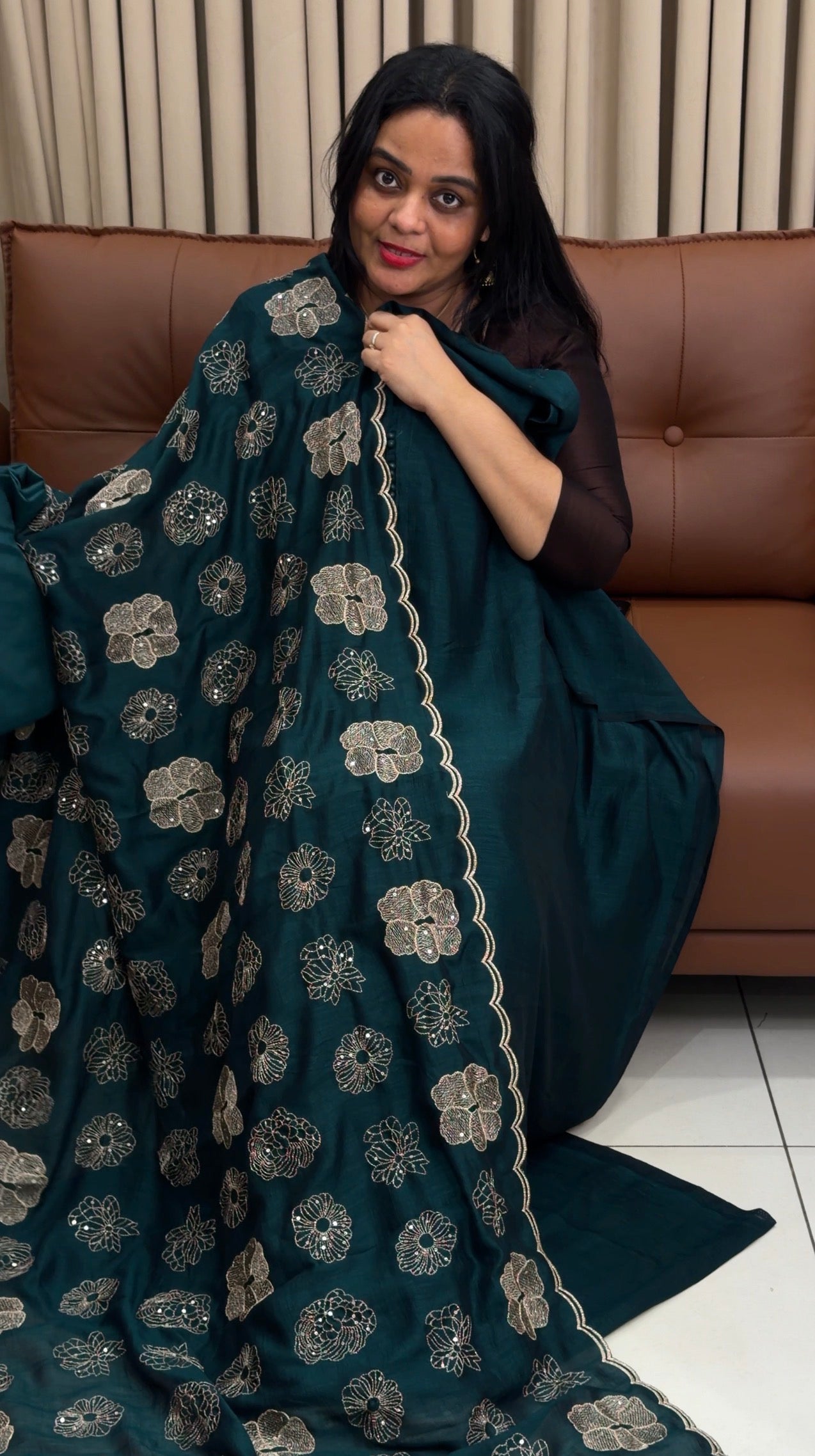 SEMI RAW SILK UNSTITCHED SALWAR SUITS - IHA 34474
