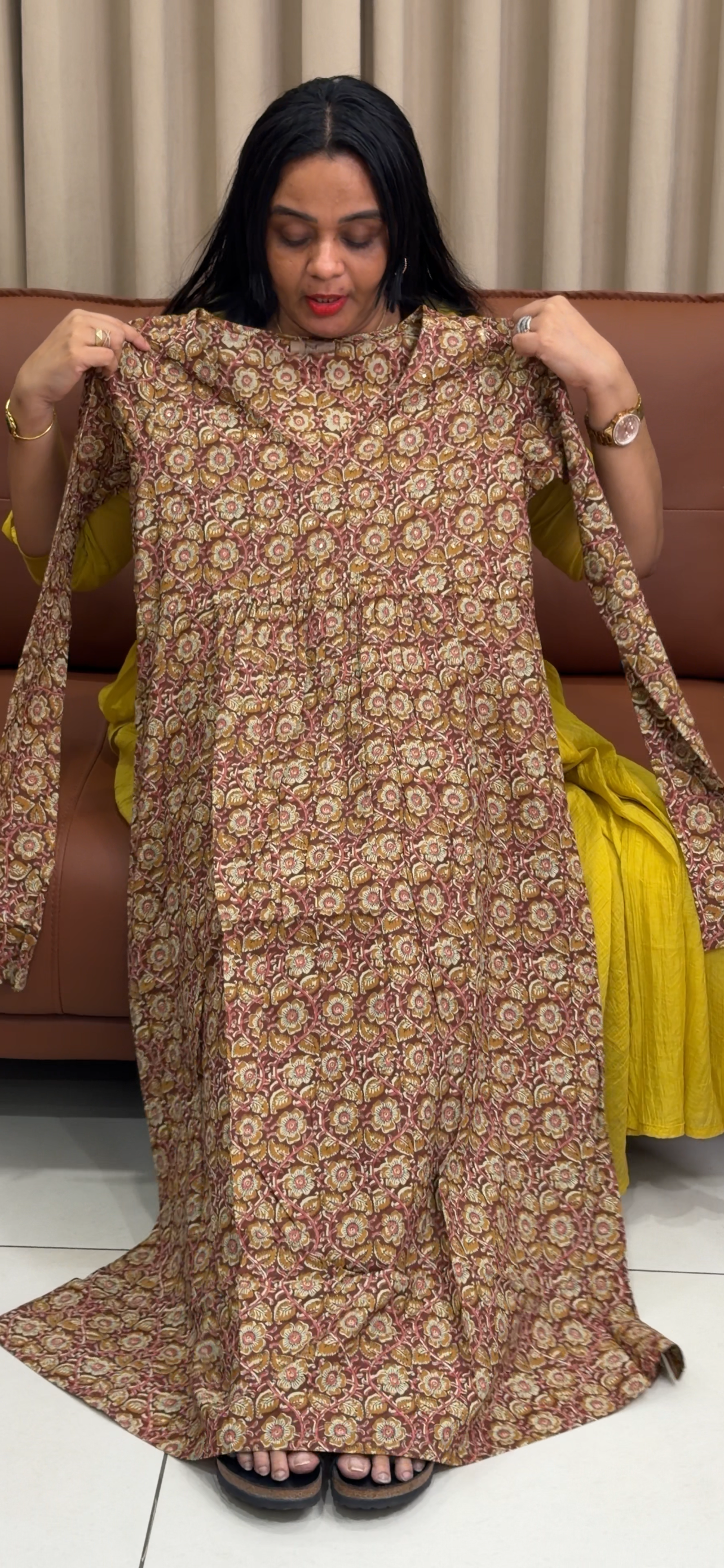 PRINTED LONG TOPS - IHA 35245