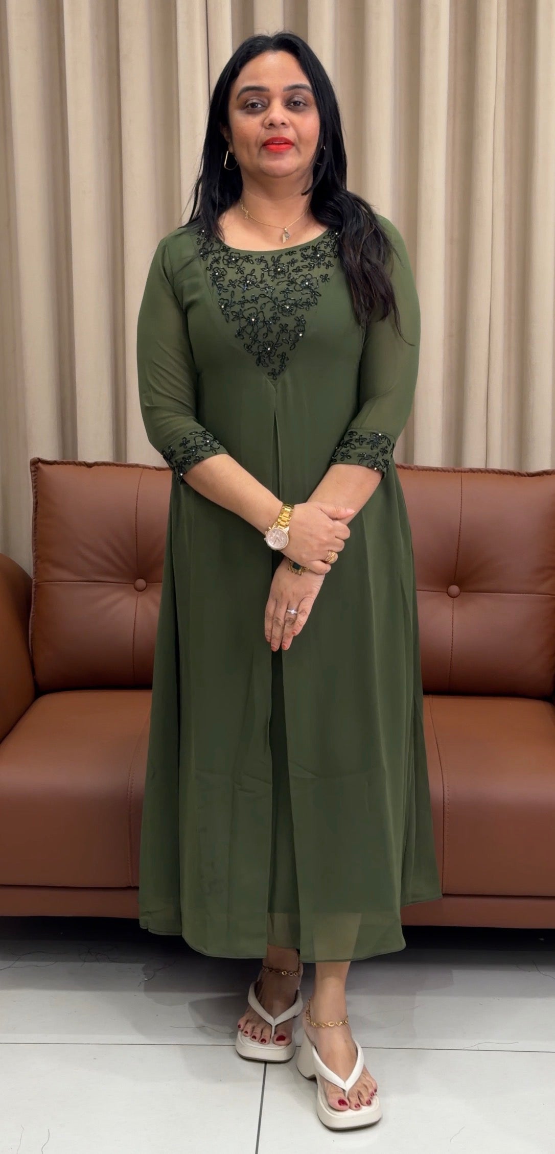 IHA'S IN-HOUSE HAND WORKED ALINE TOPS - IHA 33594