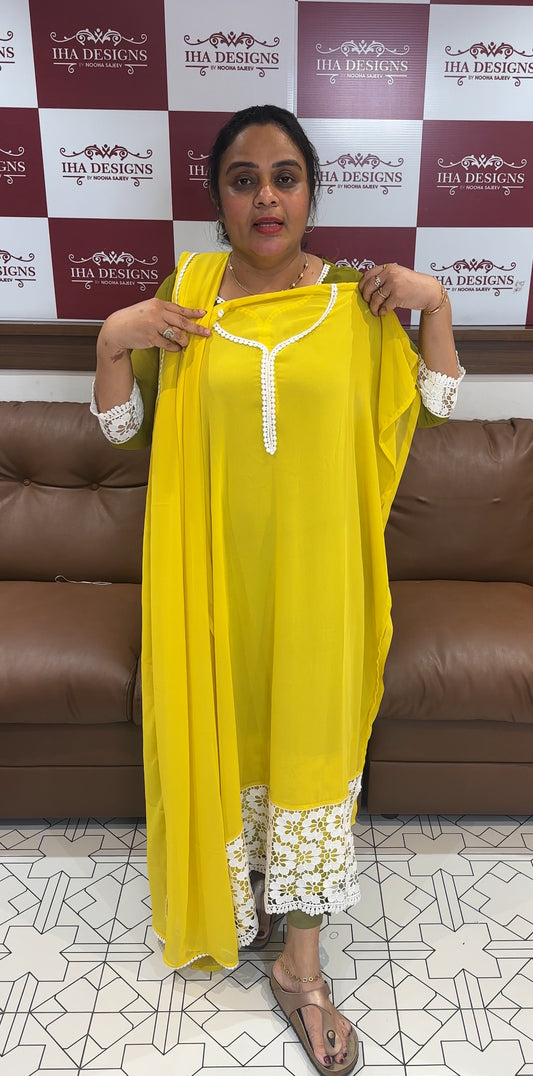 GEORGETTE UNSTITCHED SALWAR SUITS - IHA 27070