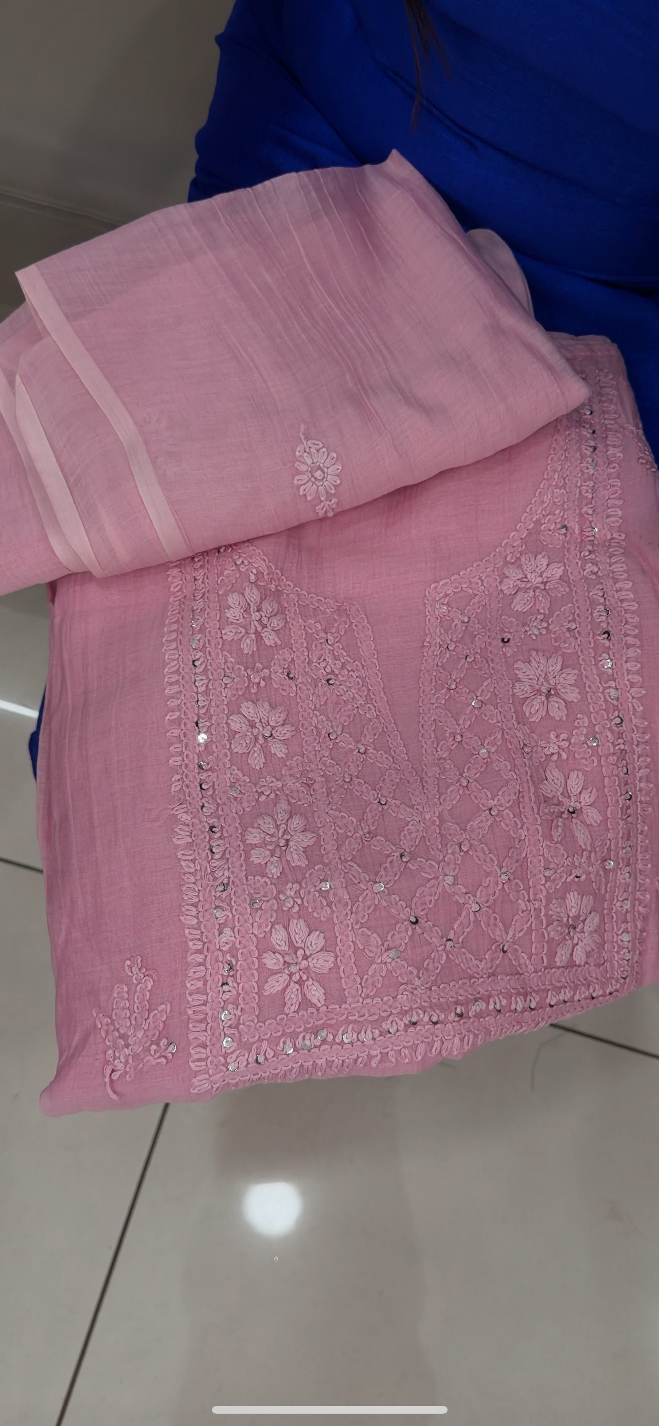 MALAI CHANDERI UNSTITCHED SALWAR SUITS - IHA 29798