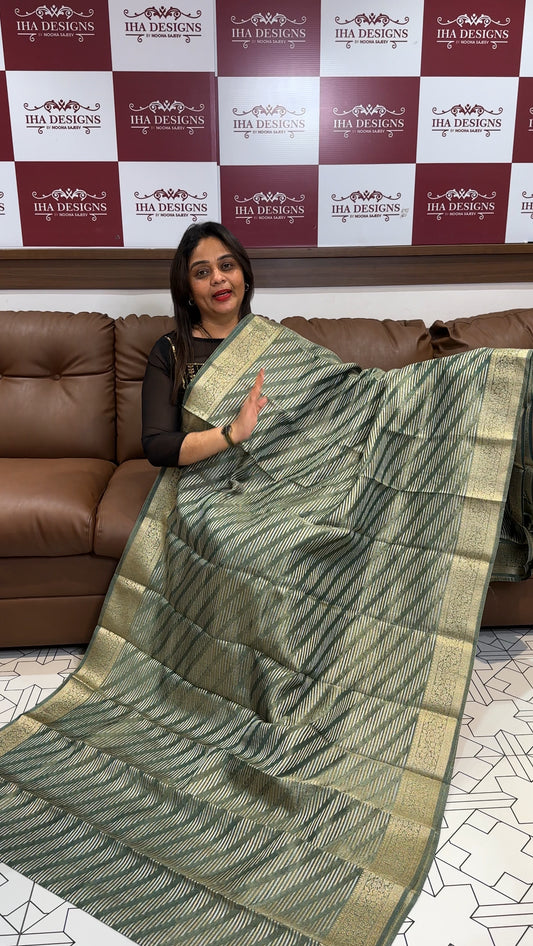 CRUSHED BANARASI SAREES - IHA 24003