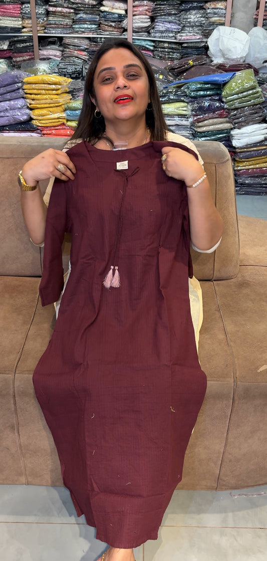COTTON LONG TOP - IHA 23024