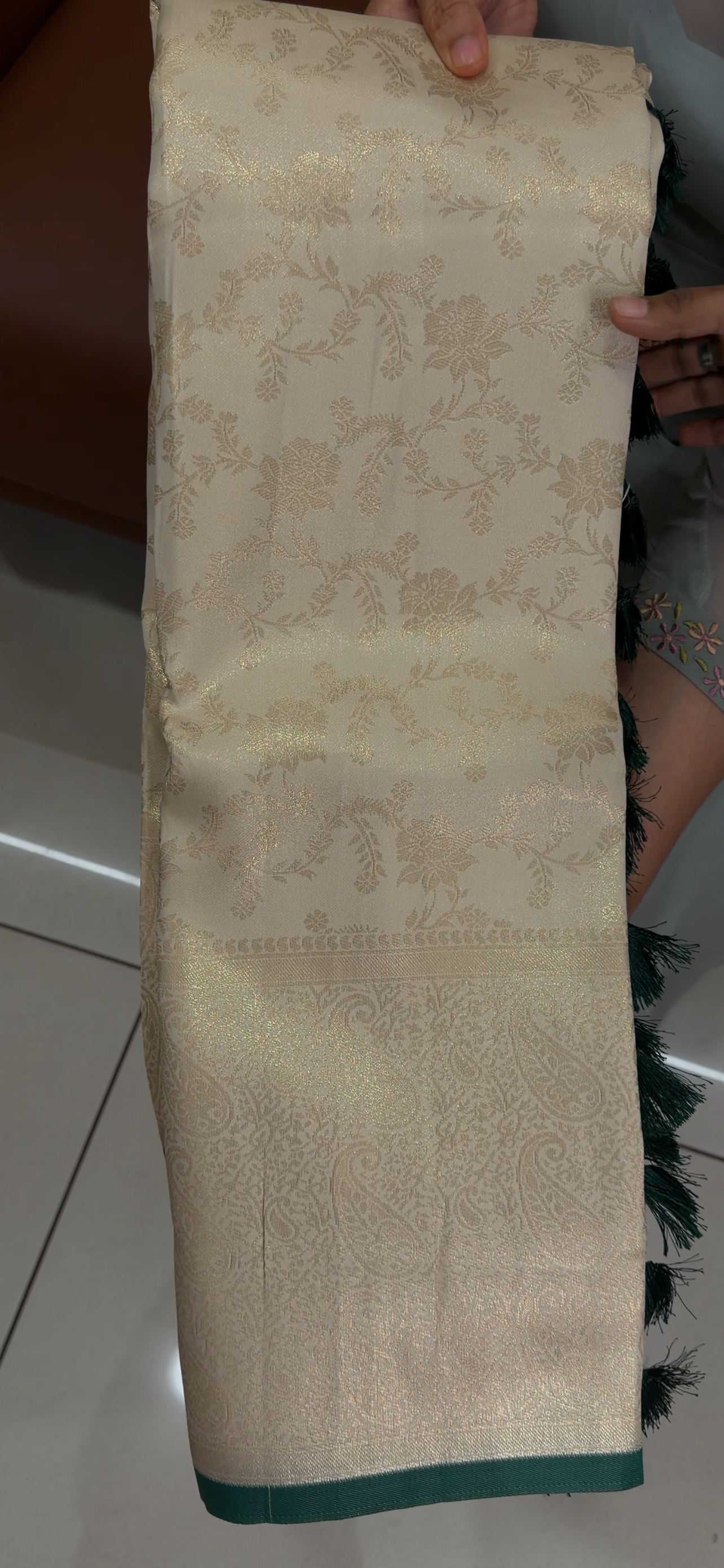 SEMI BROCADE ONAM SAREES - IHA 34523