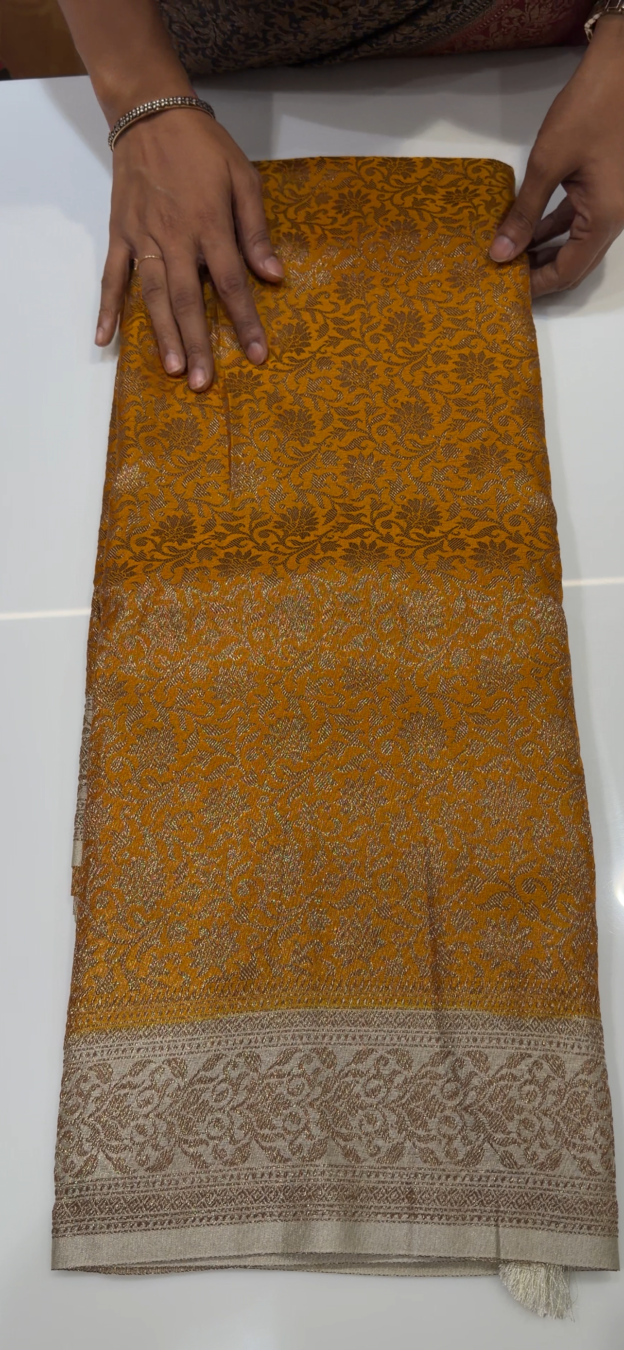 SEMI BANARASI SAREES - IHA 35102