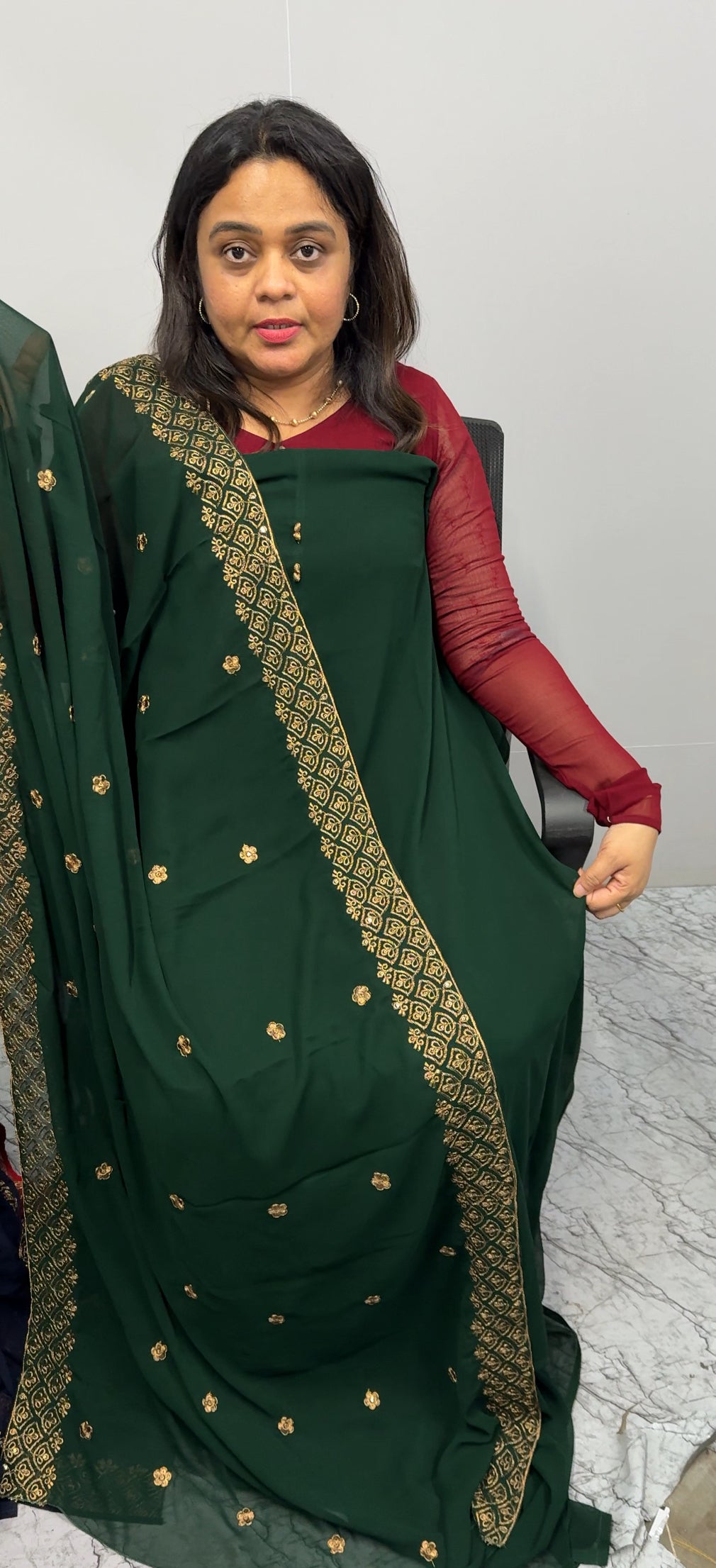 FORWARD GEORGETTE UNSTITCHED SALWAR SUITS - IHA 26940