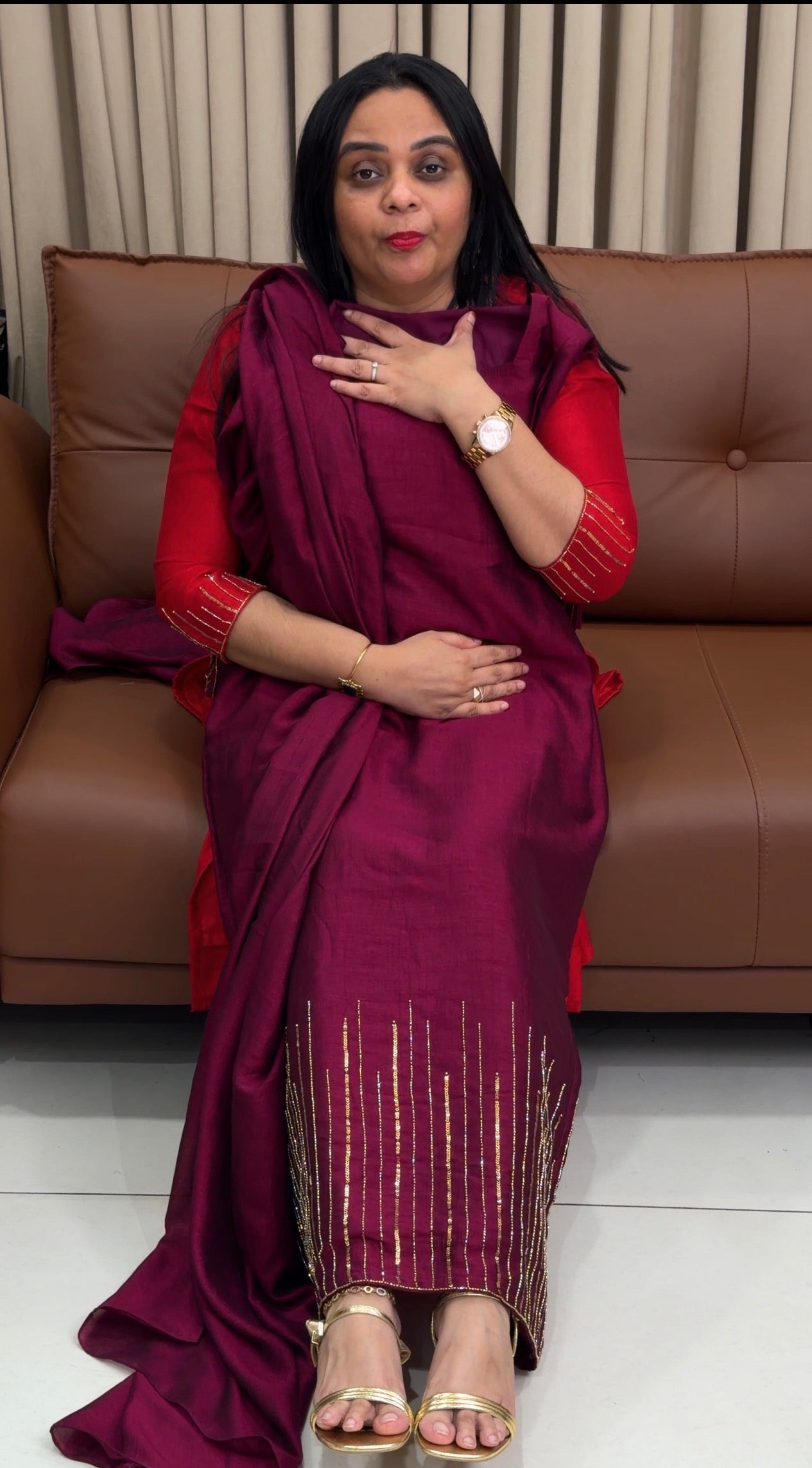 IHA'S IN-HOUSE SEMI RAW SILK UNSTITCHED SALWAR SUITS - IHA 34692