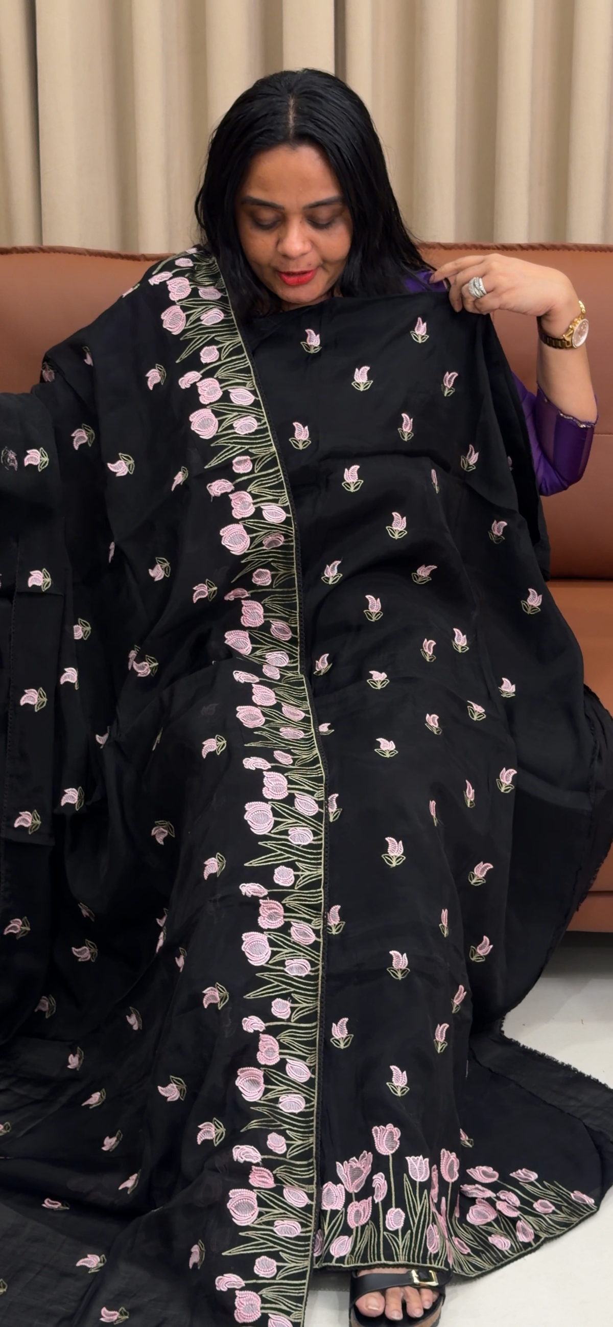 MUL CHANDERI UNSTITCHED SALWAR SUITS - IHA 35249