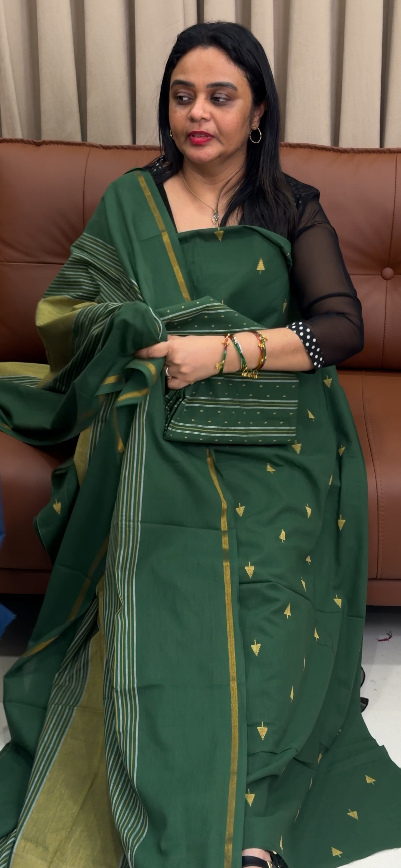 HANDLOOM COTTON UNSTITCHED SALWAR SUITS - IHA 33915