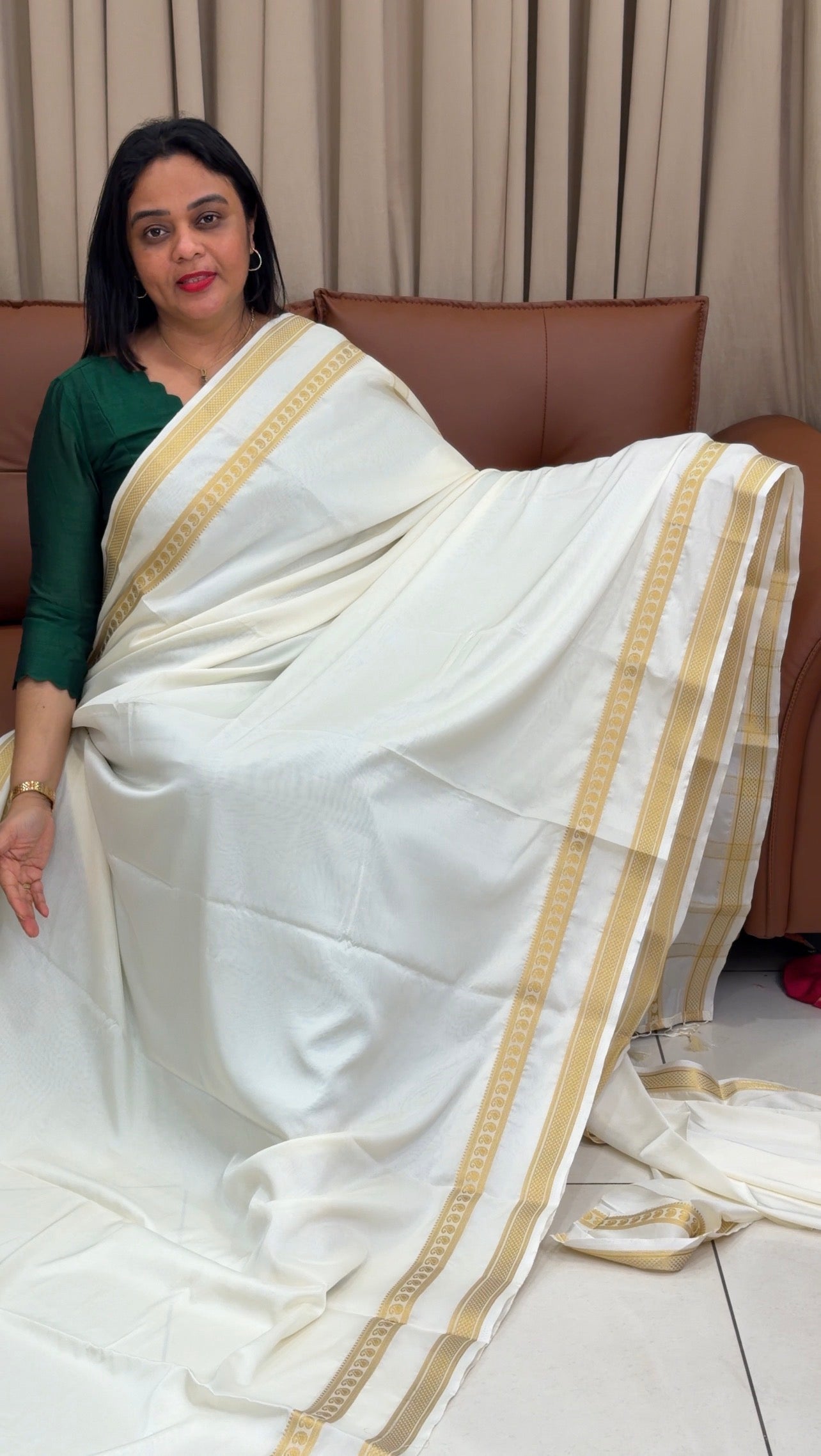 SEMI SILK SAREES - IHA 33795