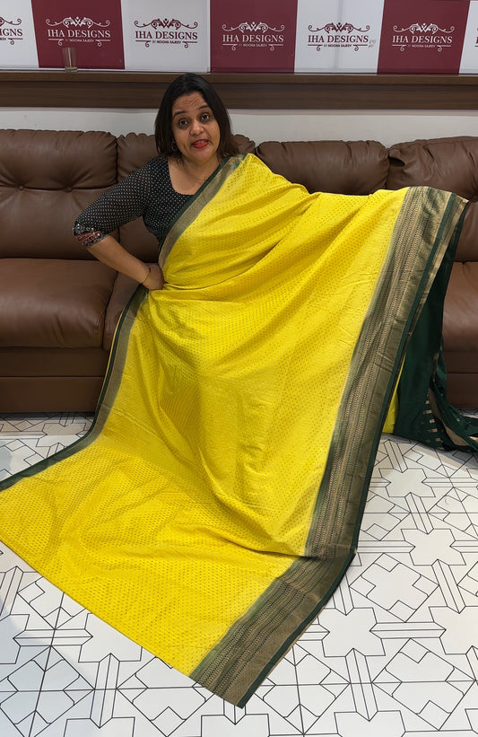 SEMI BANARASI SAREE - IHA 15650