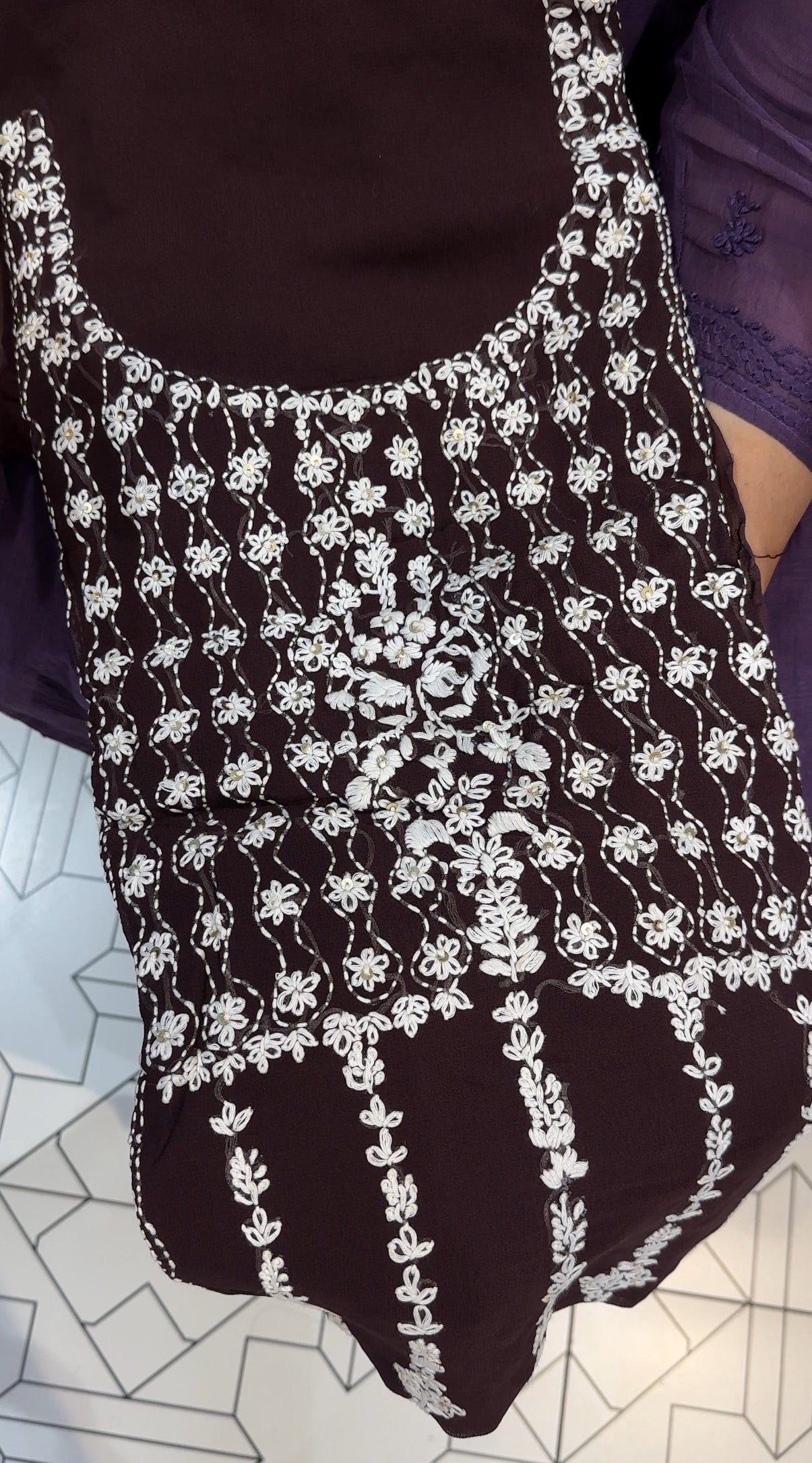 VISCOSE GEORGETTE UNSTITCHED SALWAR SUITS -  IHA 27156