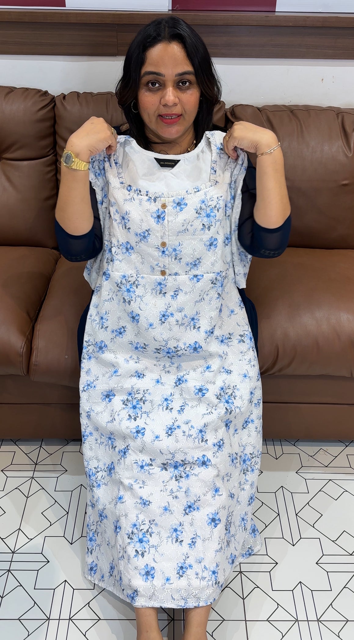 PRINTED HAKOBA TOPS - IHA 27967