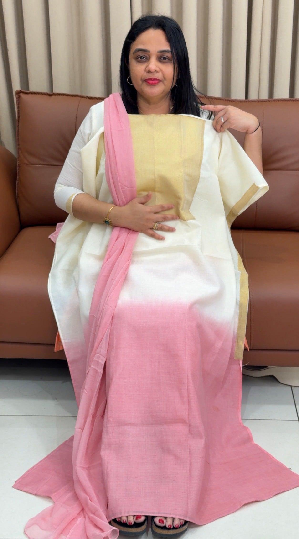 FORWARD MUL CHANDERI UNSTITCHED SALWAR SUITS - IHA 34221