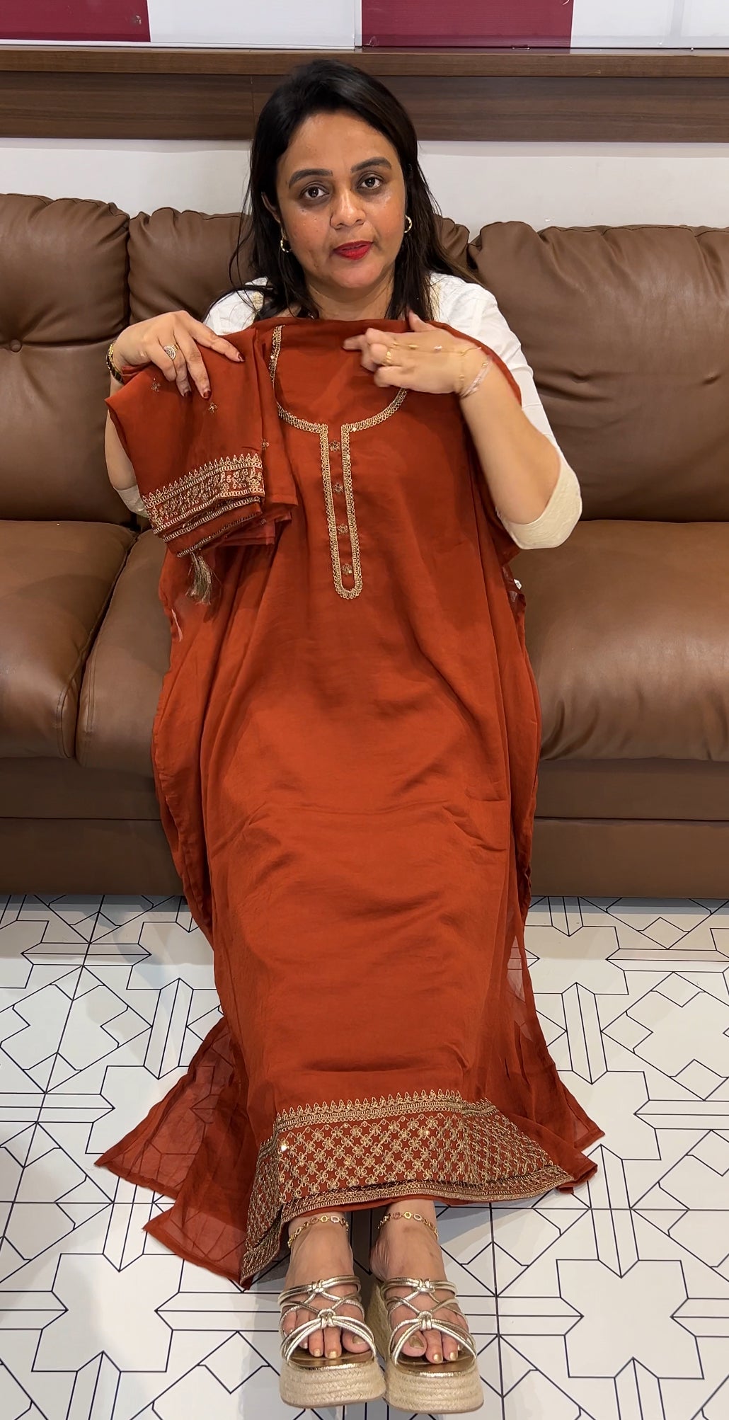 SEMI RAW SILK UNSTITCHED SALWAR SUITS  - IHA 24345