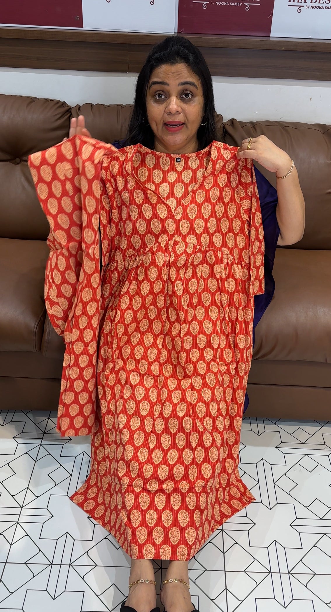 PRINTED LONG TOP AND BOTTOM - IHA 28068