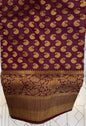 SEMI BANARASI SAREES - IHA 17647