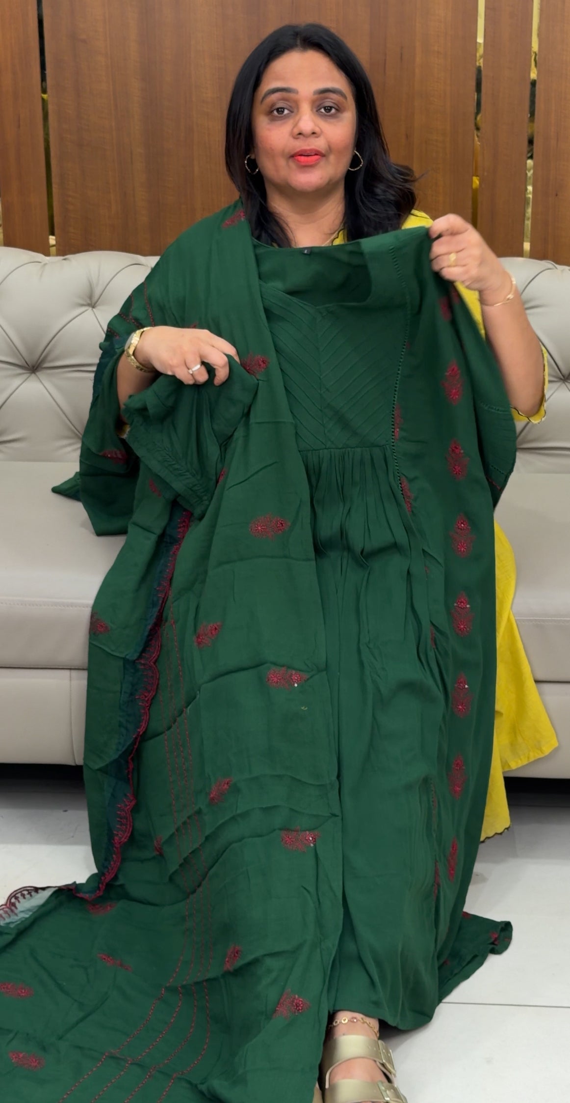 RAYON TOP , BOTTOM AND DUPATTA - IHA 29879