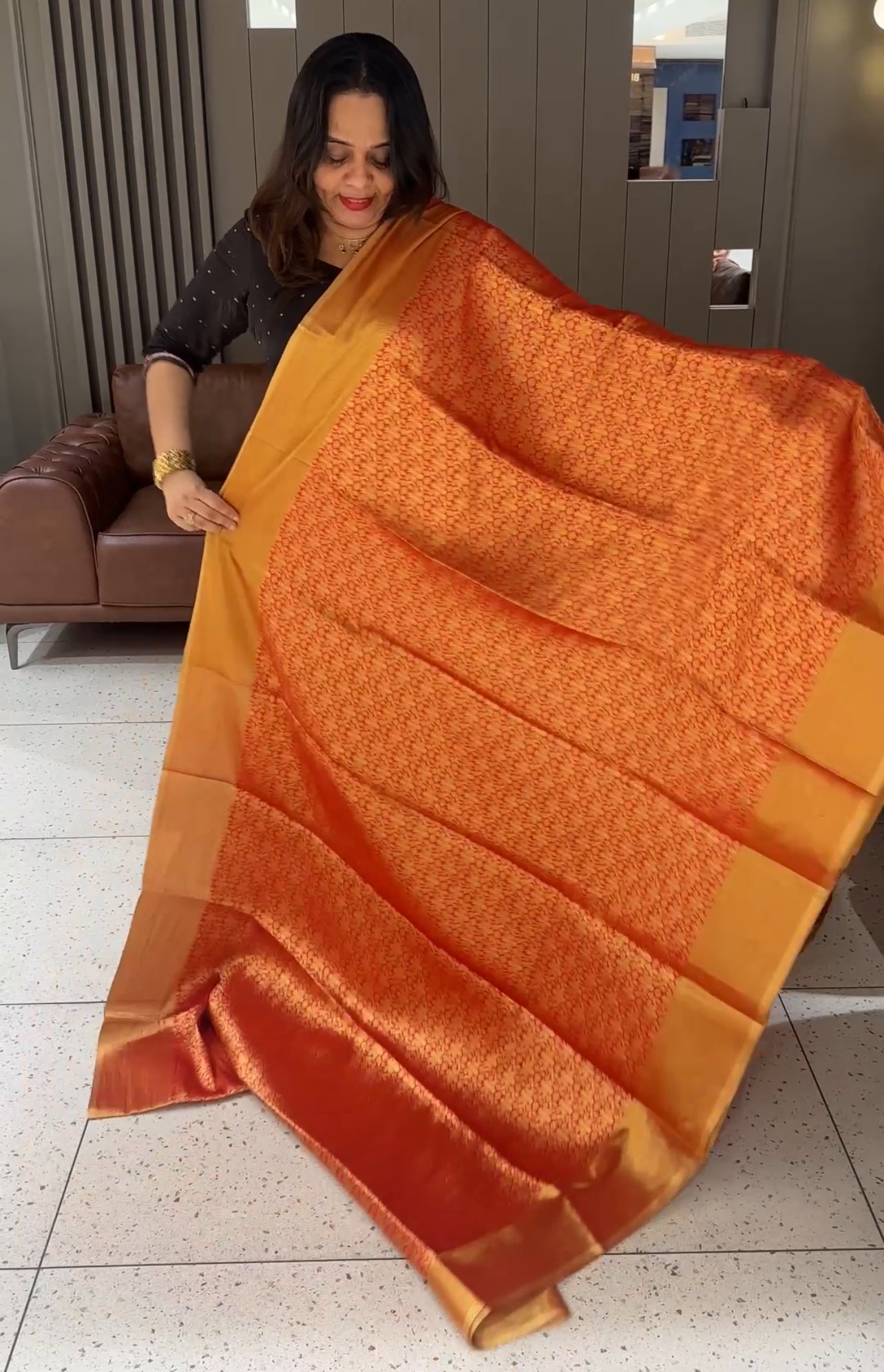 SEMI KATAN SAREES - IHA 19019