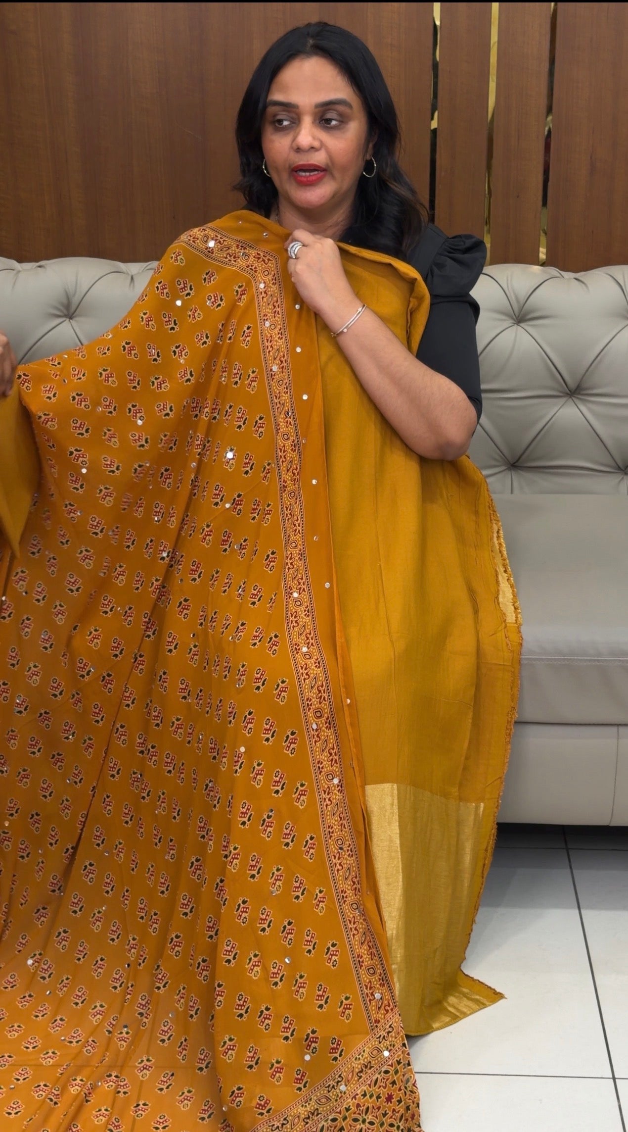 MUL CHANDERI UNSTITCHED SALWAR SUITS - IHA 31048