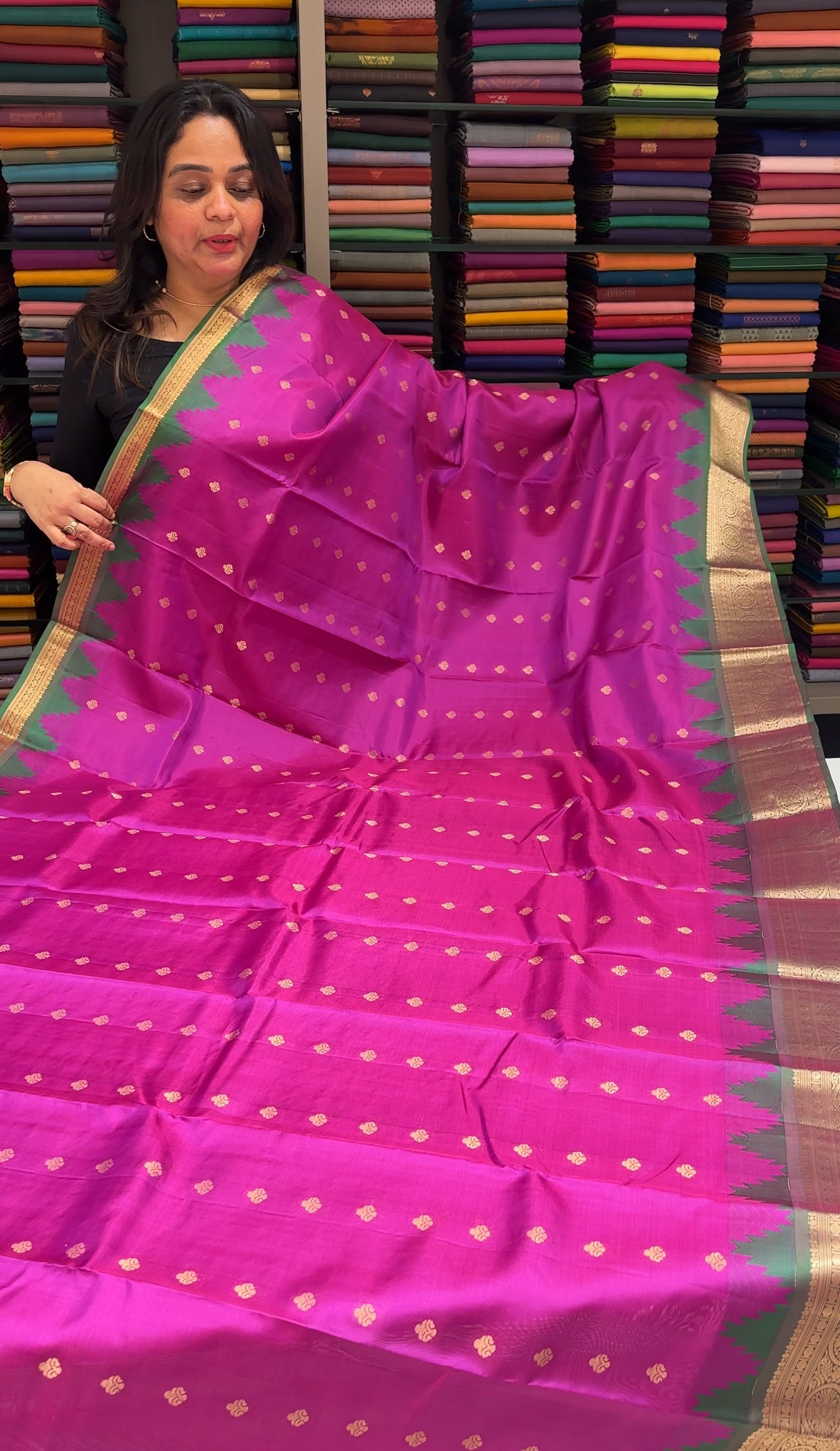 SOFT SILK KANCHIPURAM SAREES - IHA 27114