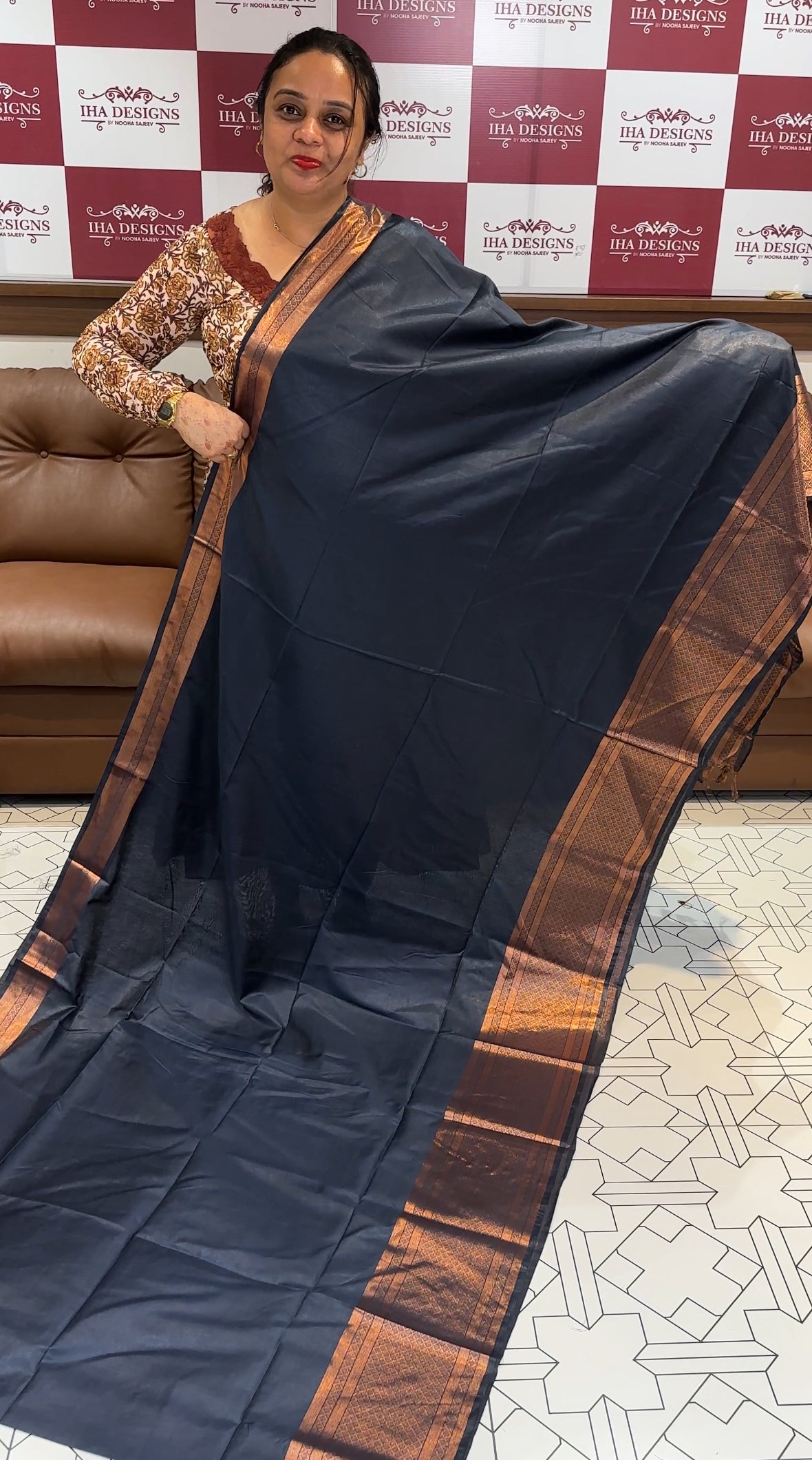 SEMI TUSSUR SAREE - IHA 16549