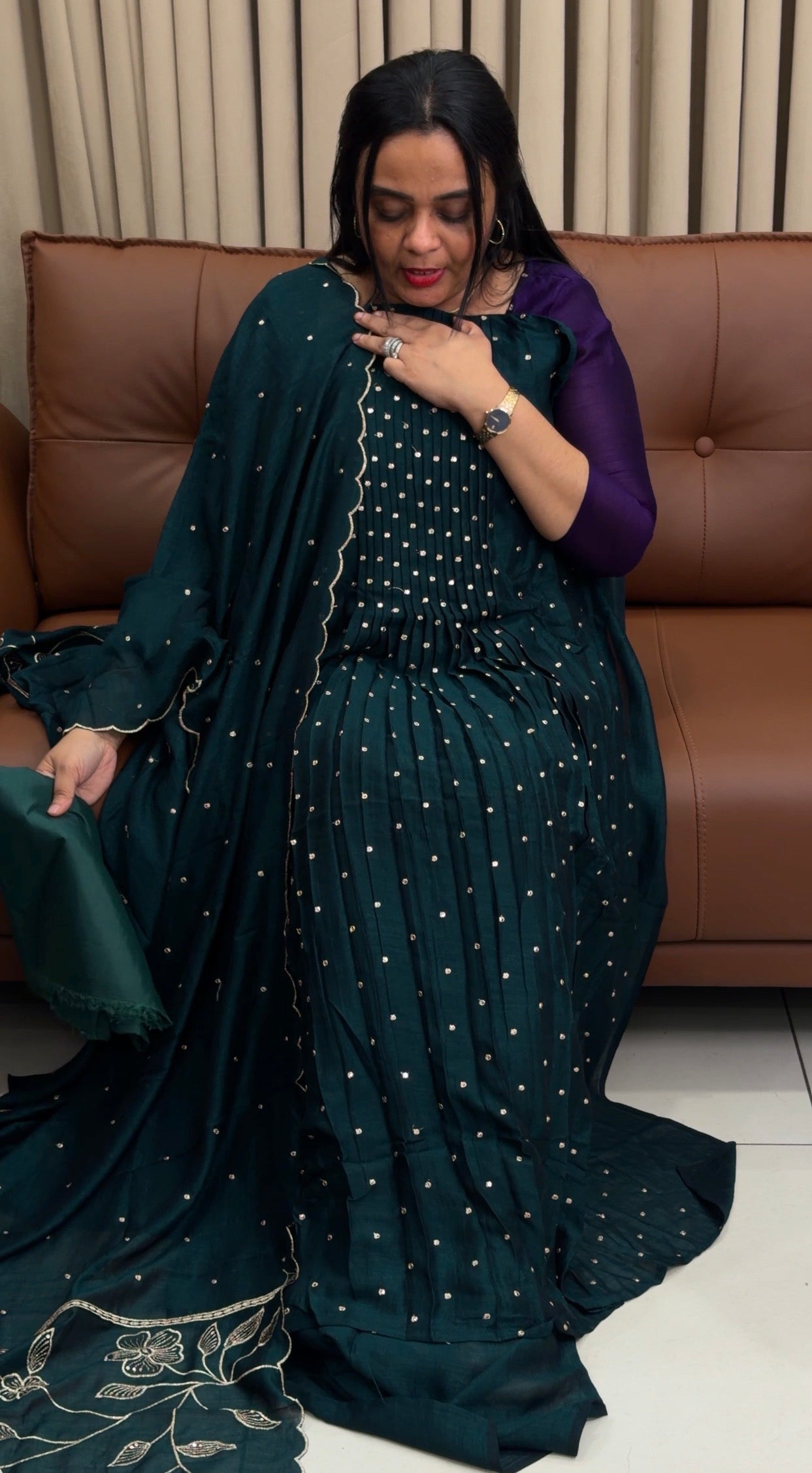 FORWARD SEMI RAW SILK UNSTITCHED SALWAR SUITS - IHA 34670