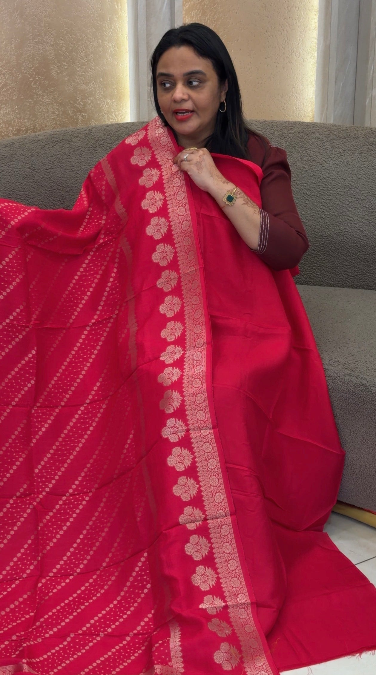 DOLA SILK UNSTITCHED SALWAR SUITS - IHA 33316