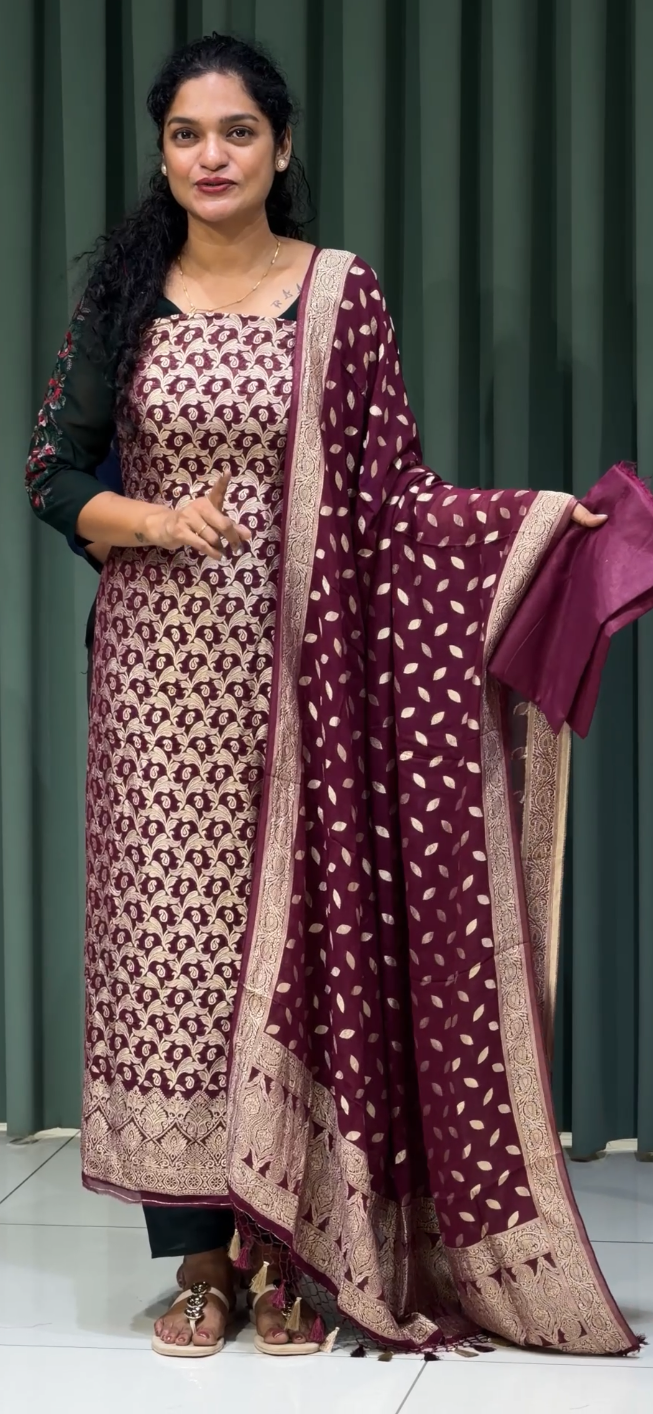 SEMI BANARASI UNSTITRCHED SALWAR SUITS - IHA 33183