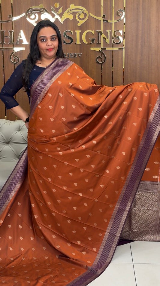 SEMI SILK SAREES - IHA 32621