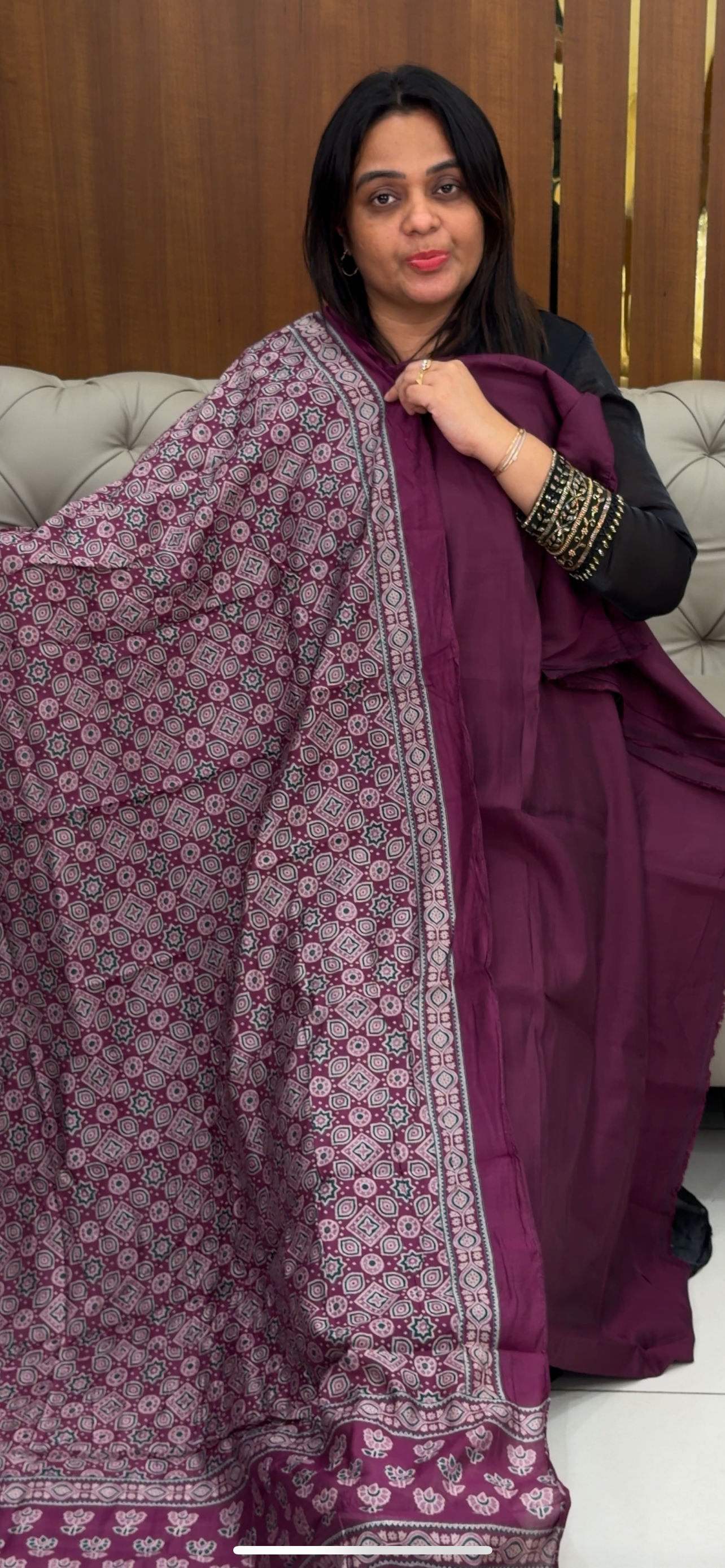 MUL CHANDERI UNSTITCHED SALWAR SUITS - IHA 29083