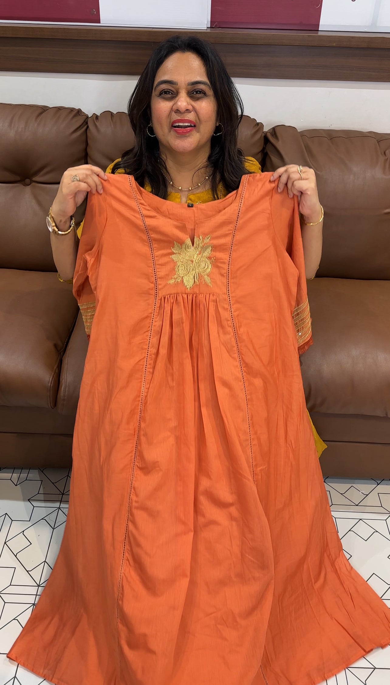 MALAI CHANDERI ALINE TOPS - IHA 26986
