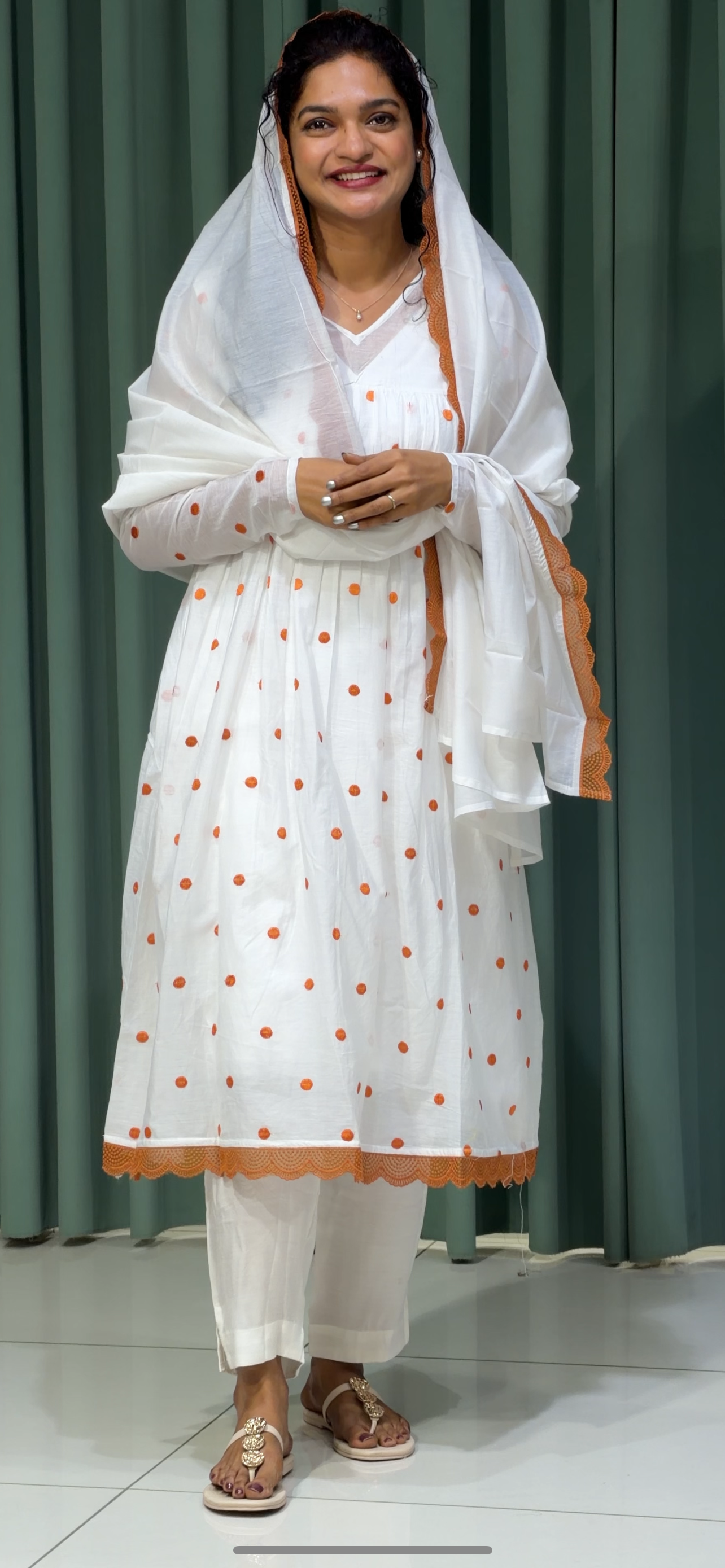 CHANDERI TOP AND DUPATTA - IHA  30801