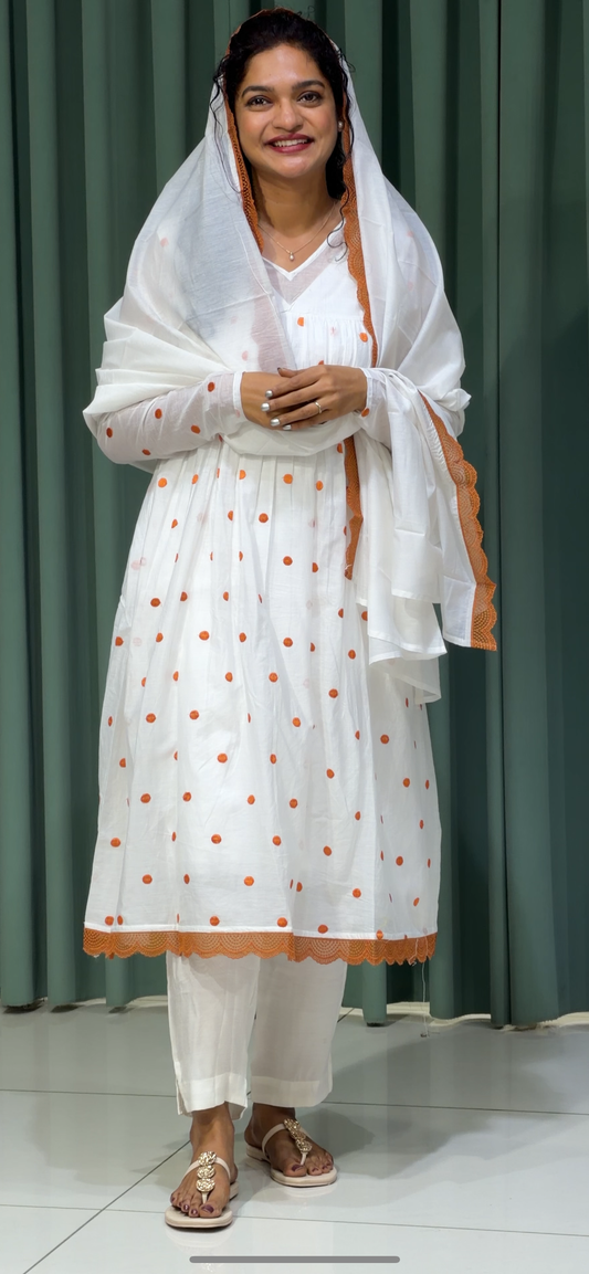 CHANDERI TOP AND DUPATTA - IHA  30801