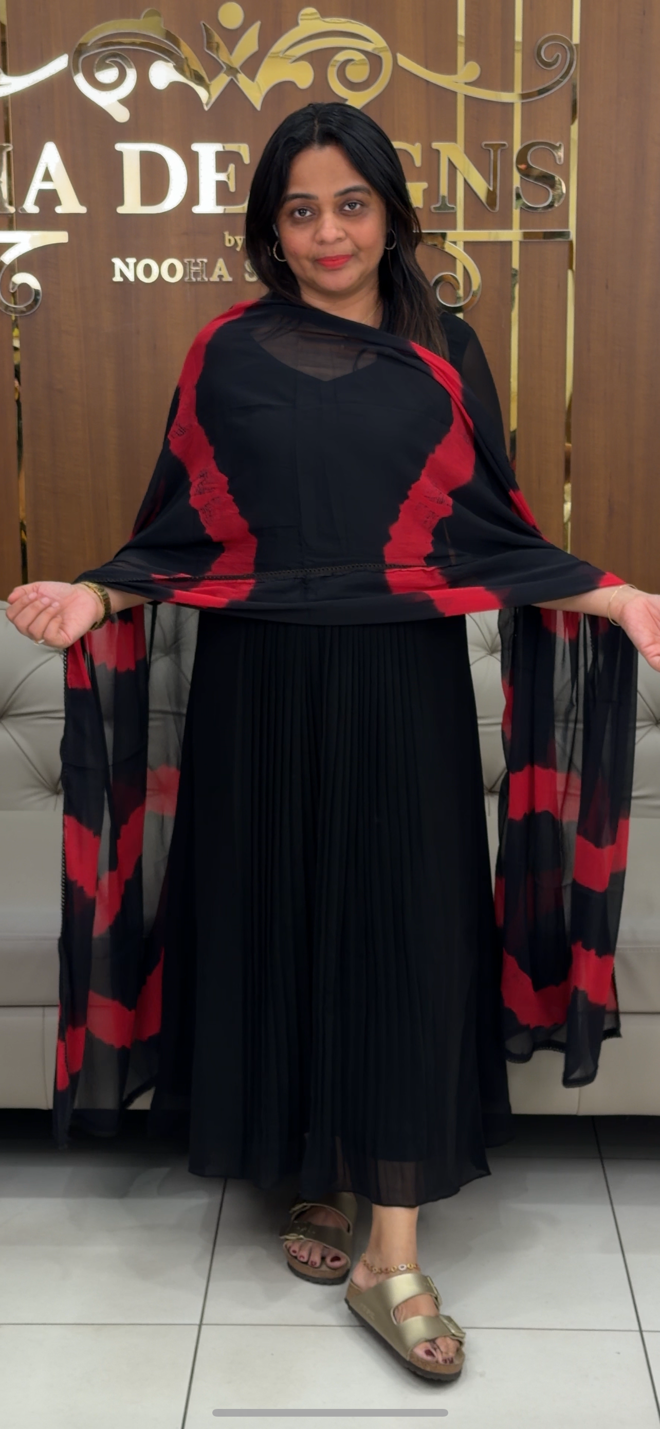 IHA'S IN-HOUSE SLITTED TOP AND DUPATTA - IHA 29830