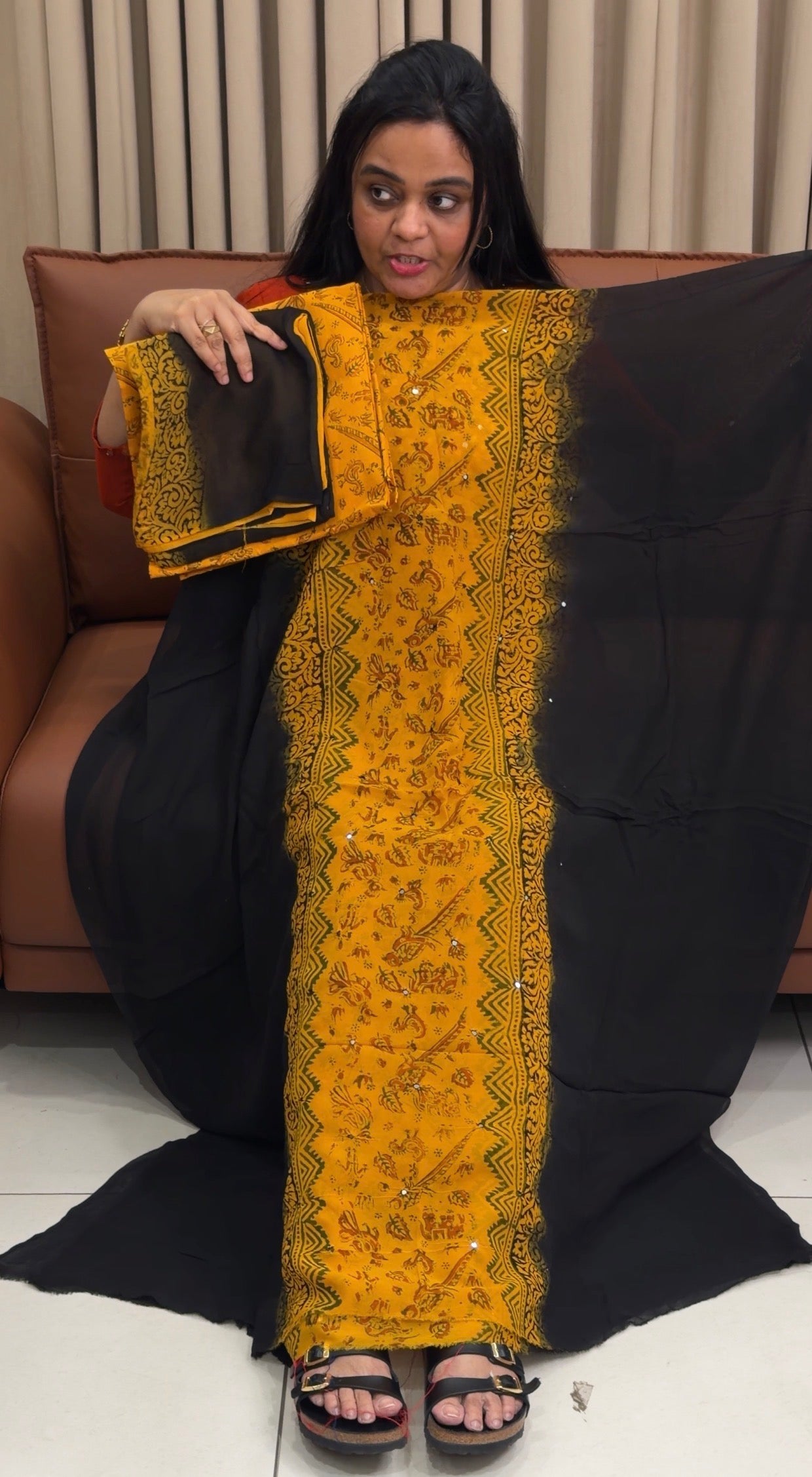 GEORGETTE UNSTITCHED SALWAR SUITS - IHA 34945