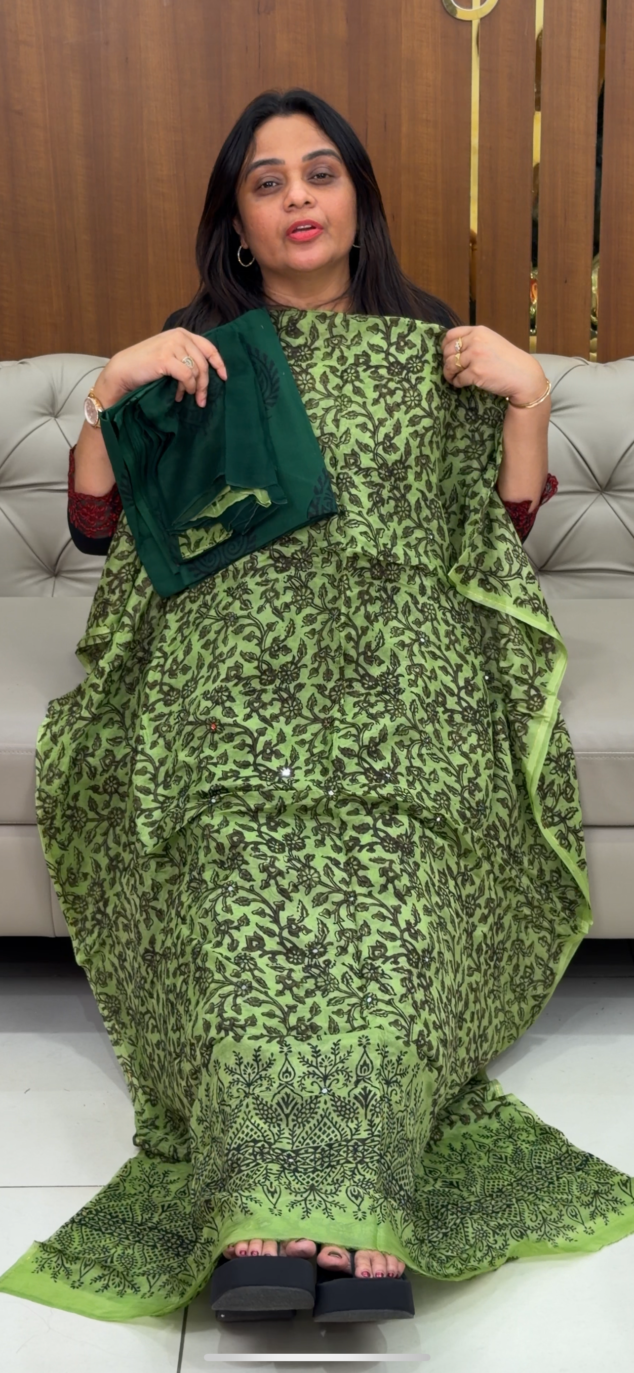 VISCOSE ORGANZA UNSTITCHED SALWAR SUITS - IHA 29196