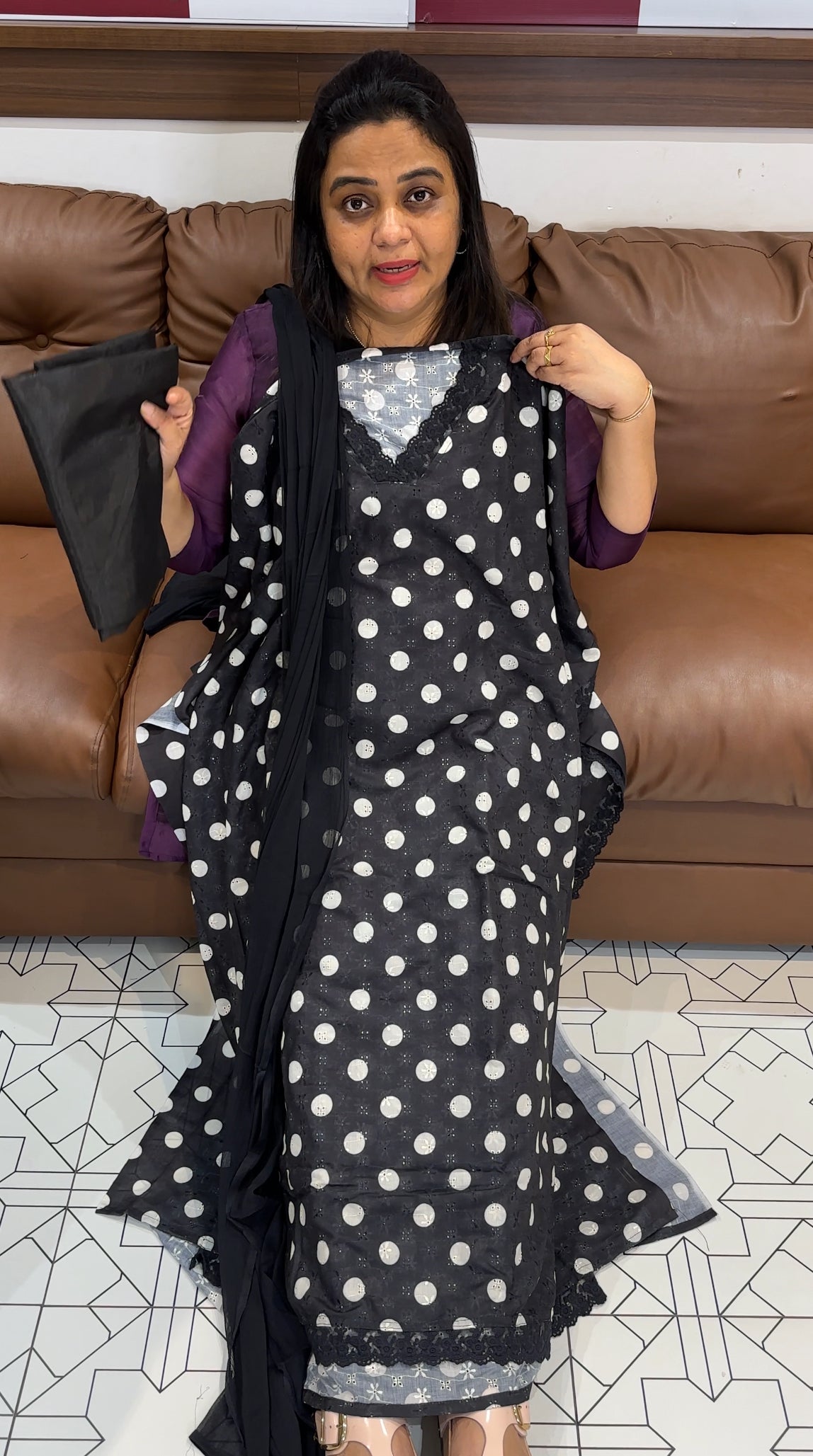 COTTON HAKOBA UNSTITCHED SALWAR SUITS - IHA 28028