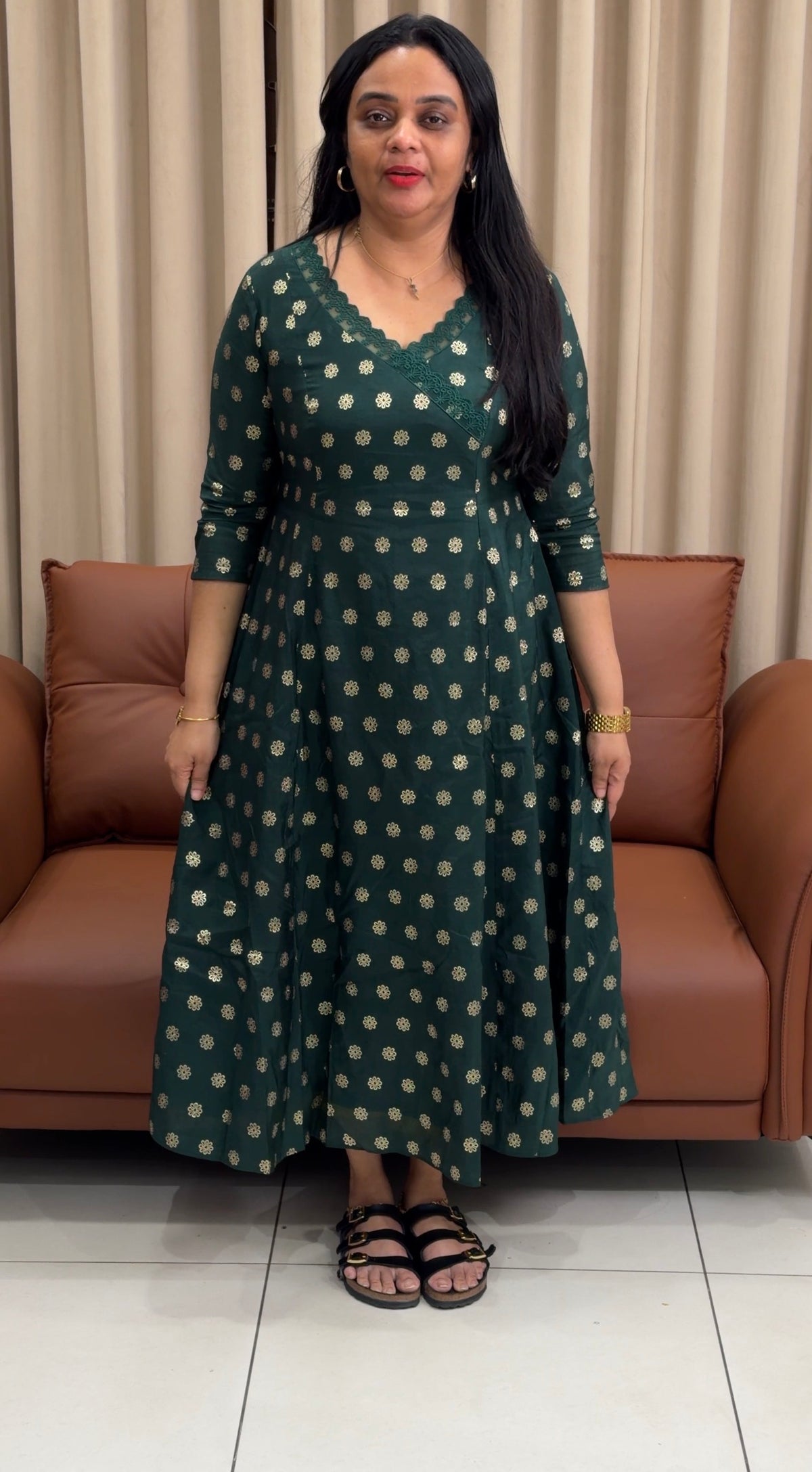 IHA'S IN-HOUSE BANARASI ALINE TOPS - IHA 35345
