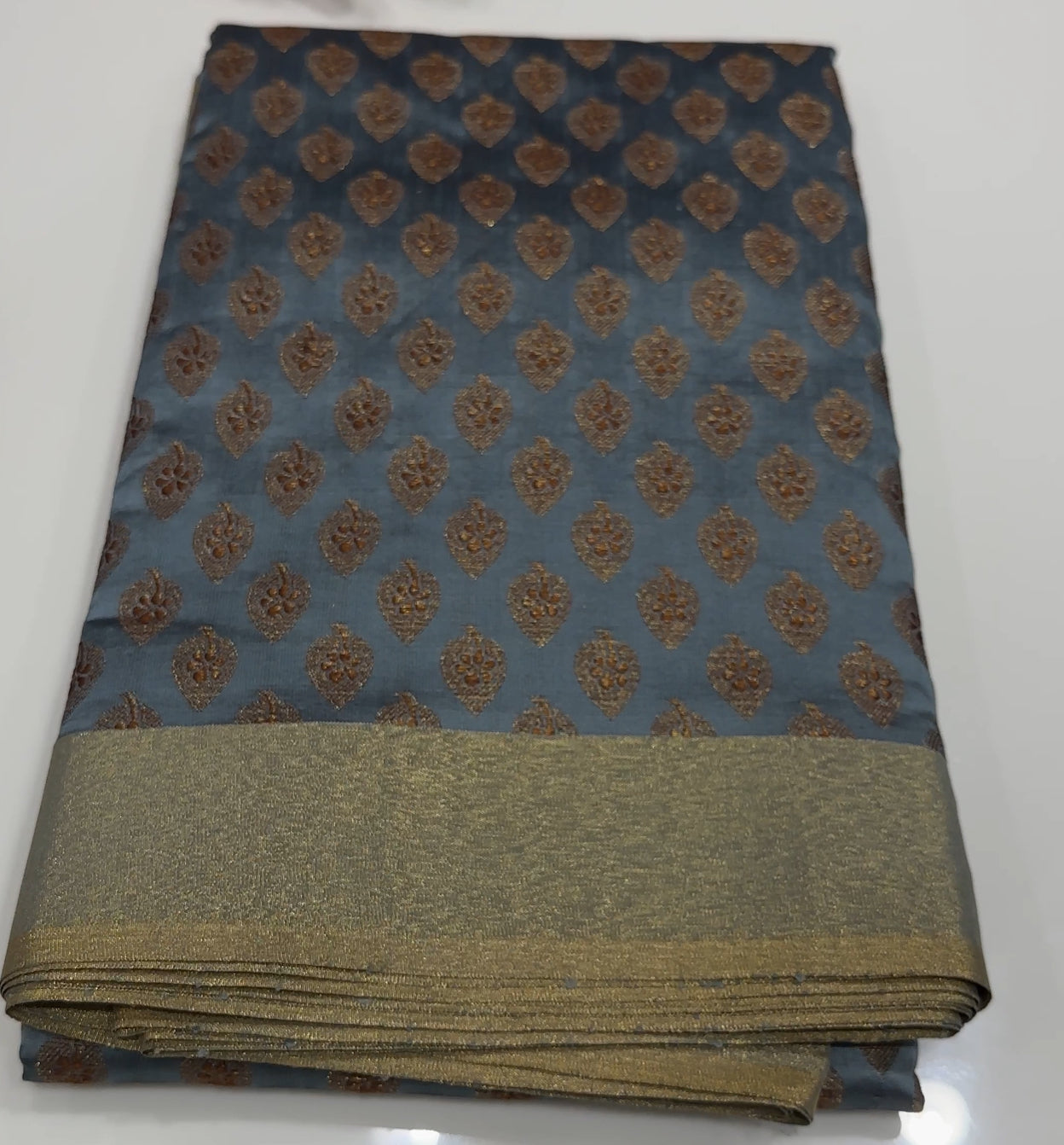 SEMI BANARASI SAREES - IHA 17212