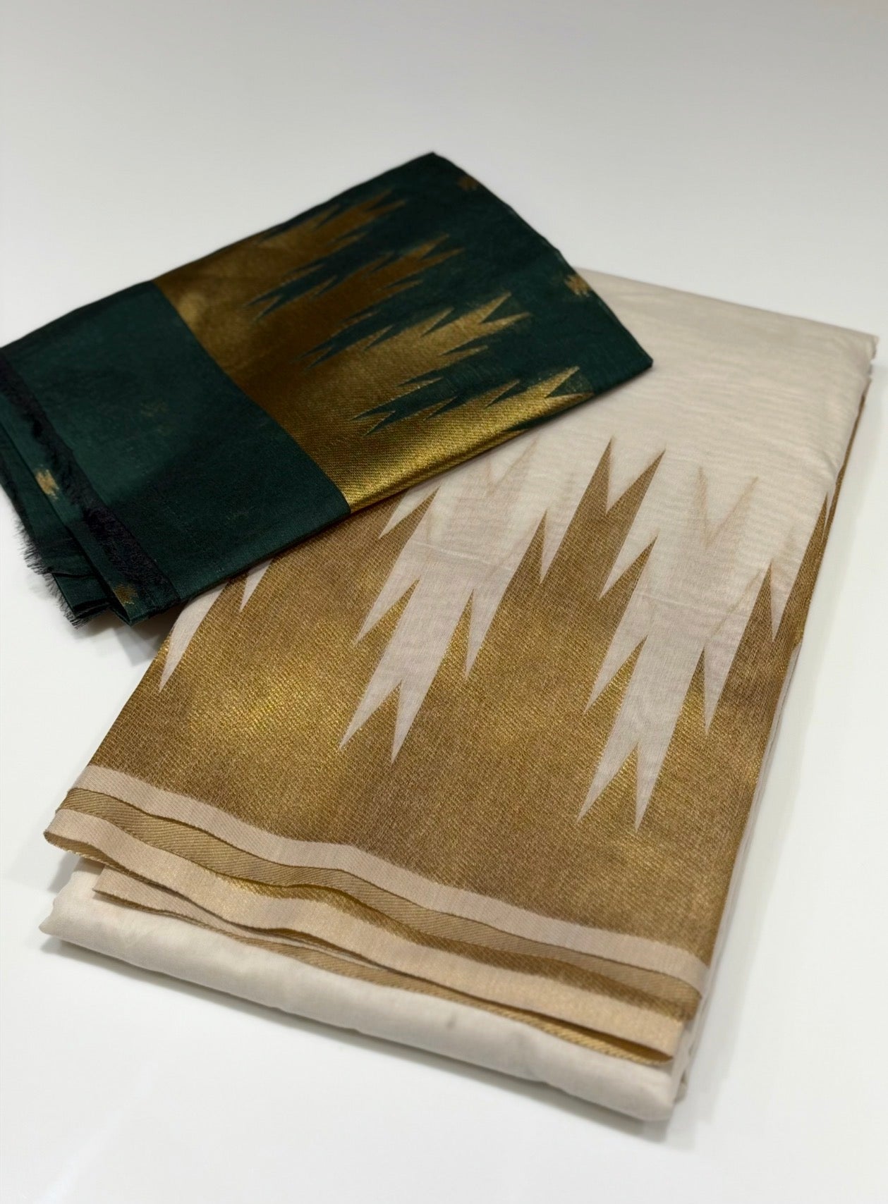 MALAI CHANDERI SAREES - IHA 33976
